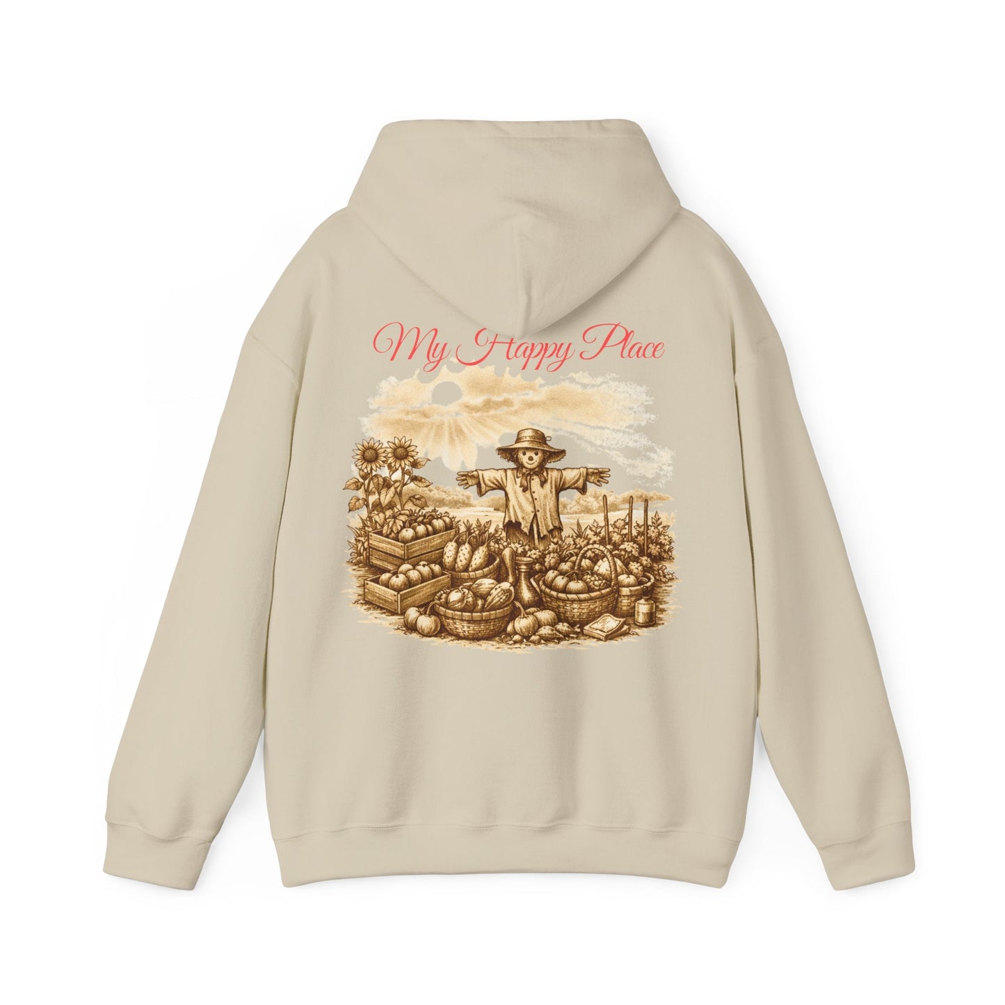 My Happy Place Vintage Style Gardeners Hoodie - SJM Print Store