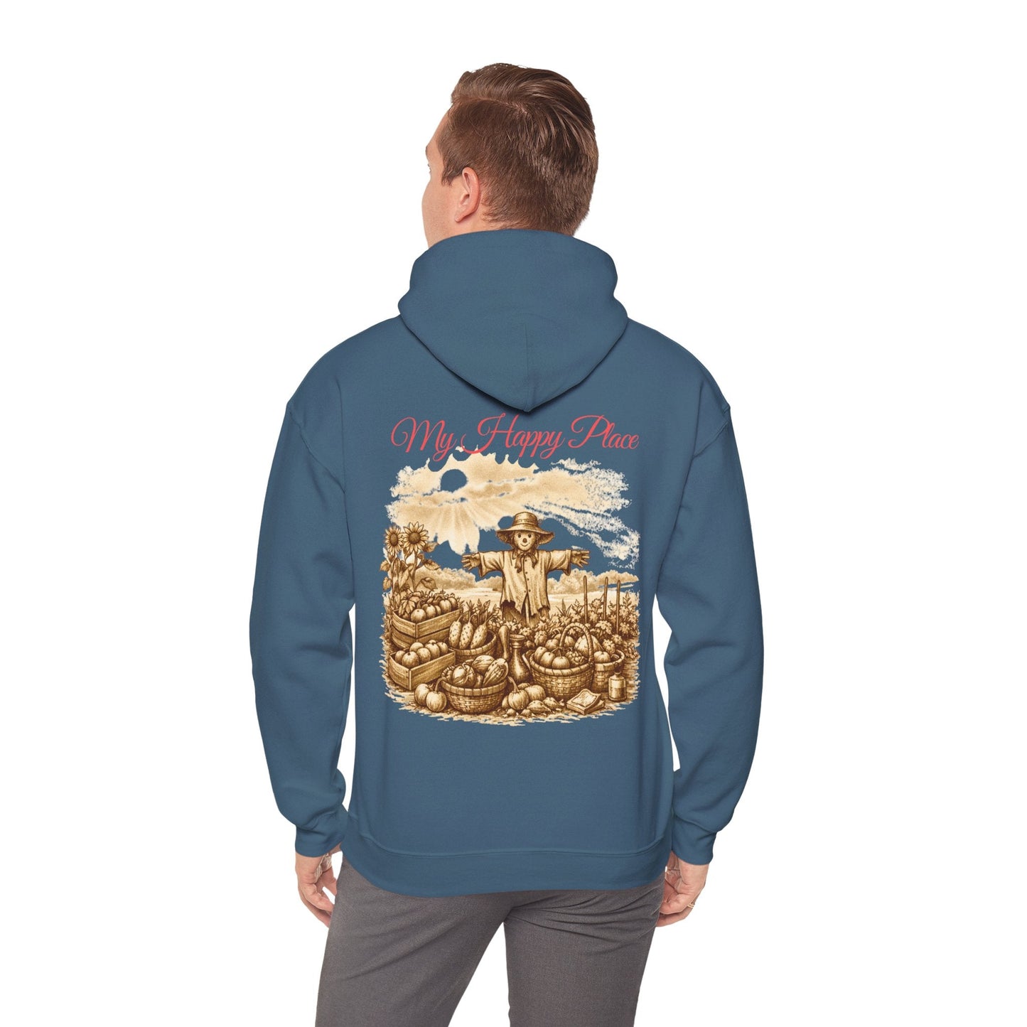 My Happy Place Vintage Style Gardeners Hoodie - SJM Print Store
