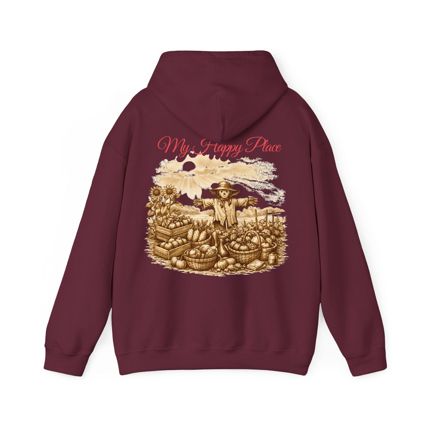 My Happy Place Vintage Style Gardeners Hoodie - SJM Print Store