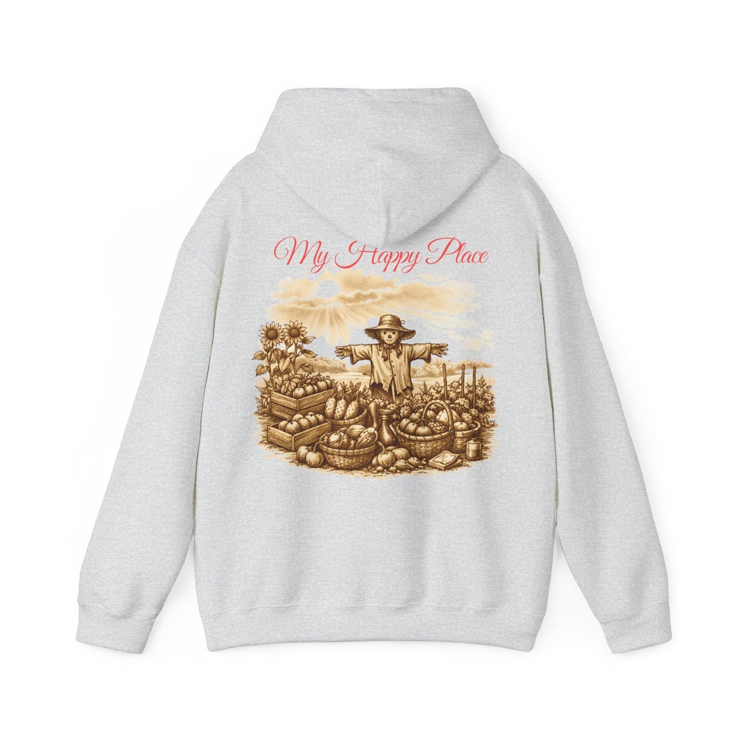 My Happy Place Vintage Style Gardeners Hoodie - SJM Print Store