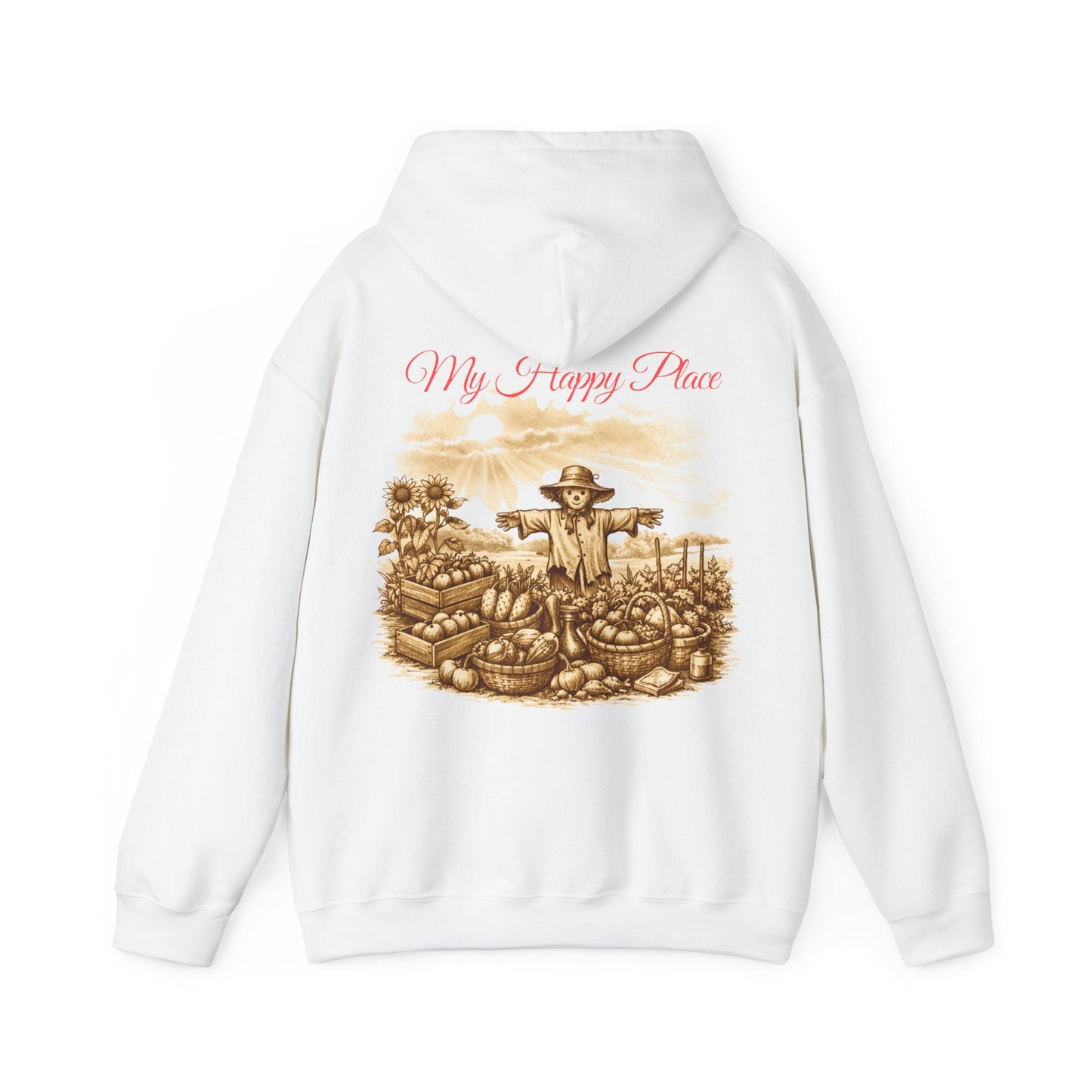 My Happy Place Vintage Style Gardeners Hoodie - SJM Print Store