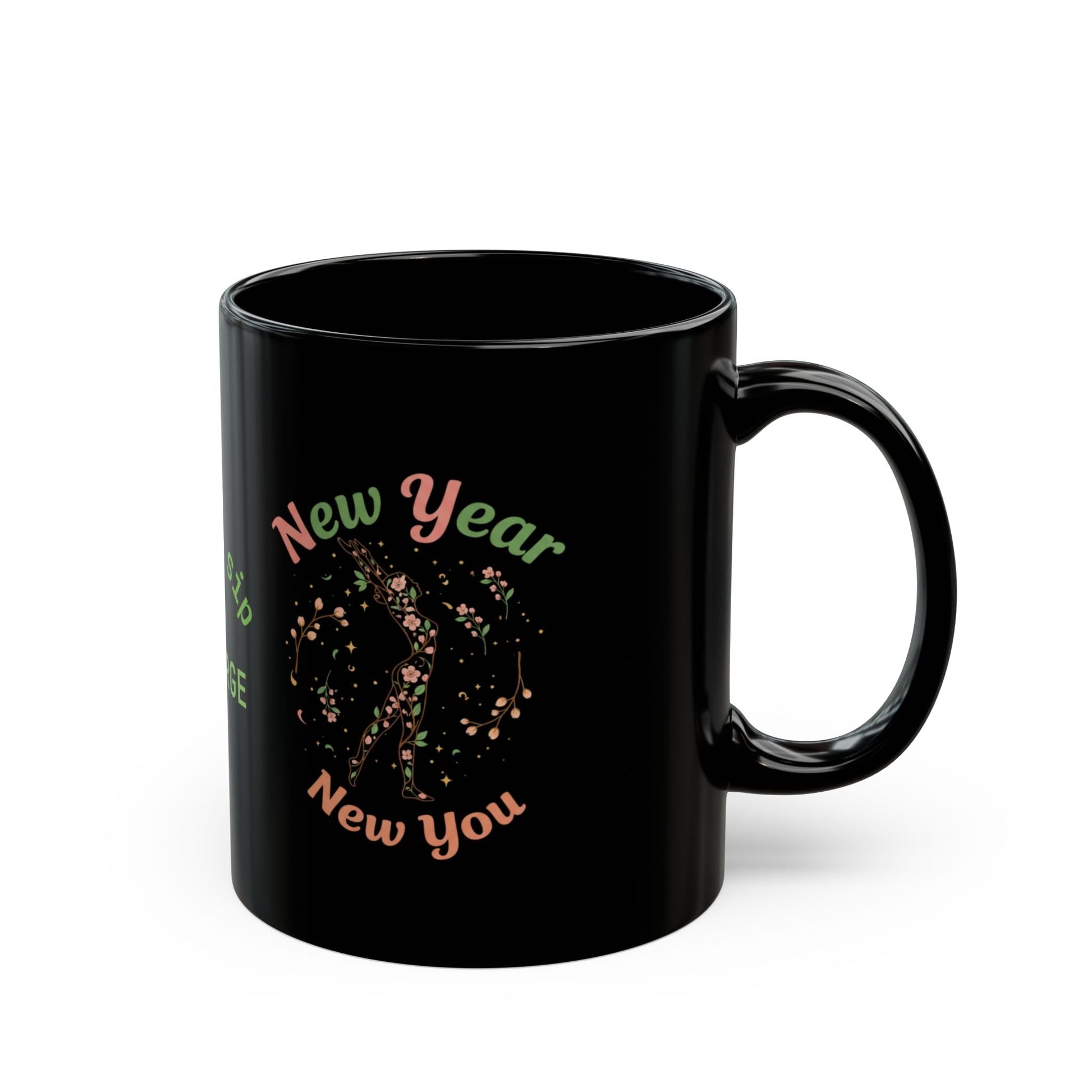 New Year New You Black Mug - SJM Print Store