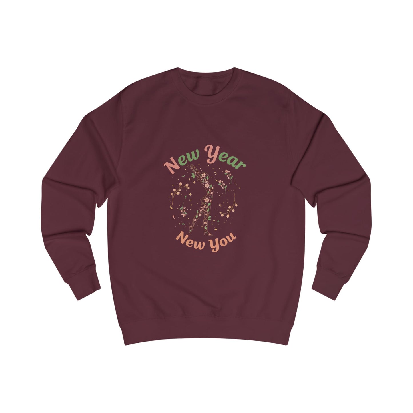 New Year New You Sweatshirt Motivational Holiday Crewneck - SJM Print Store