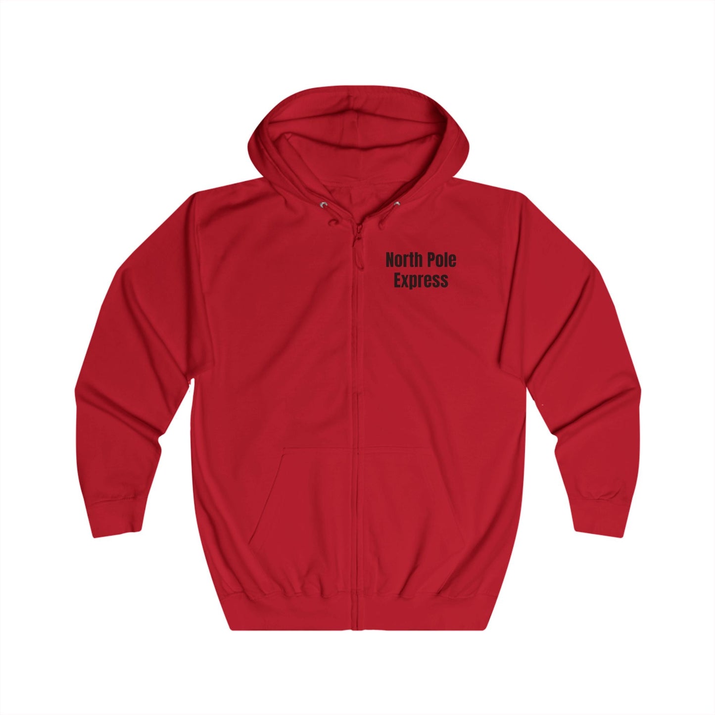 North Pole Express Motocross Zip Hoodie - SJM Print Store