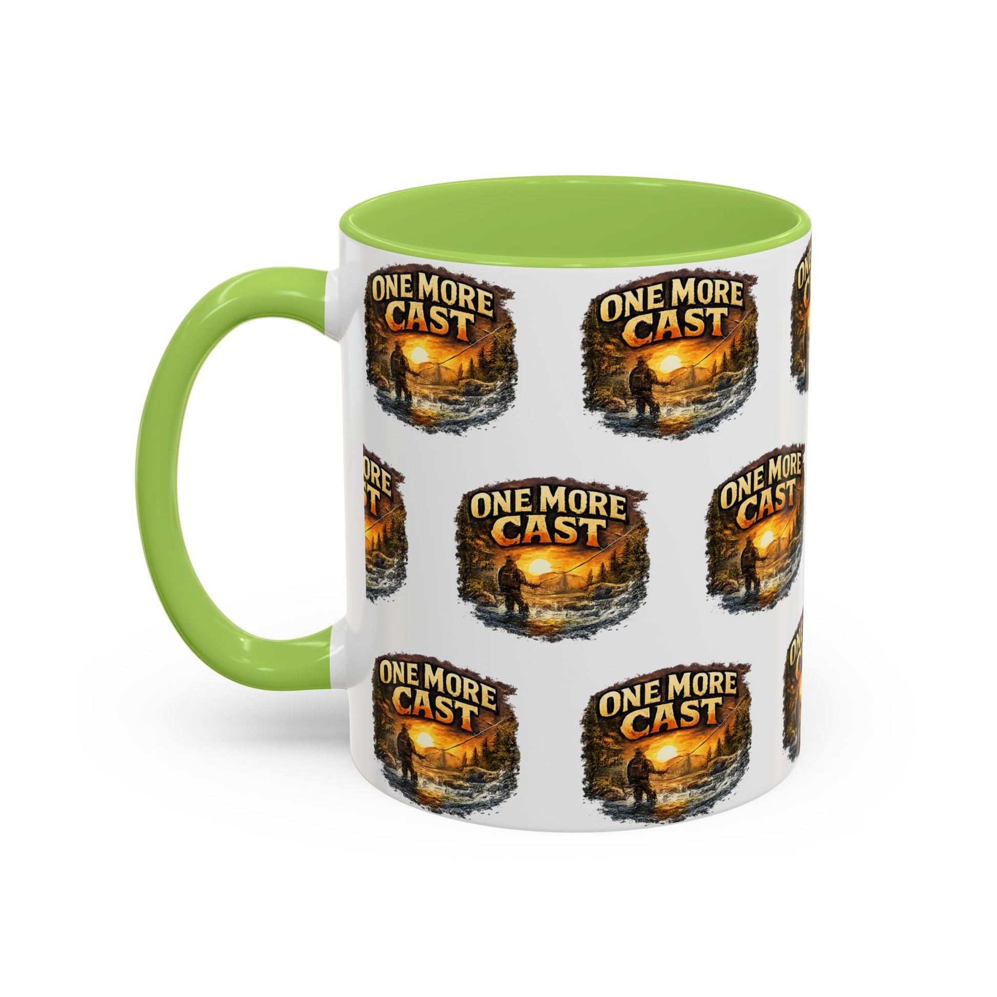 One More Cast Fishing Coffee Mug â€” Accent 11oz - SJM Print Store