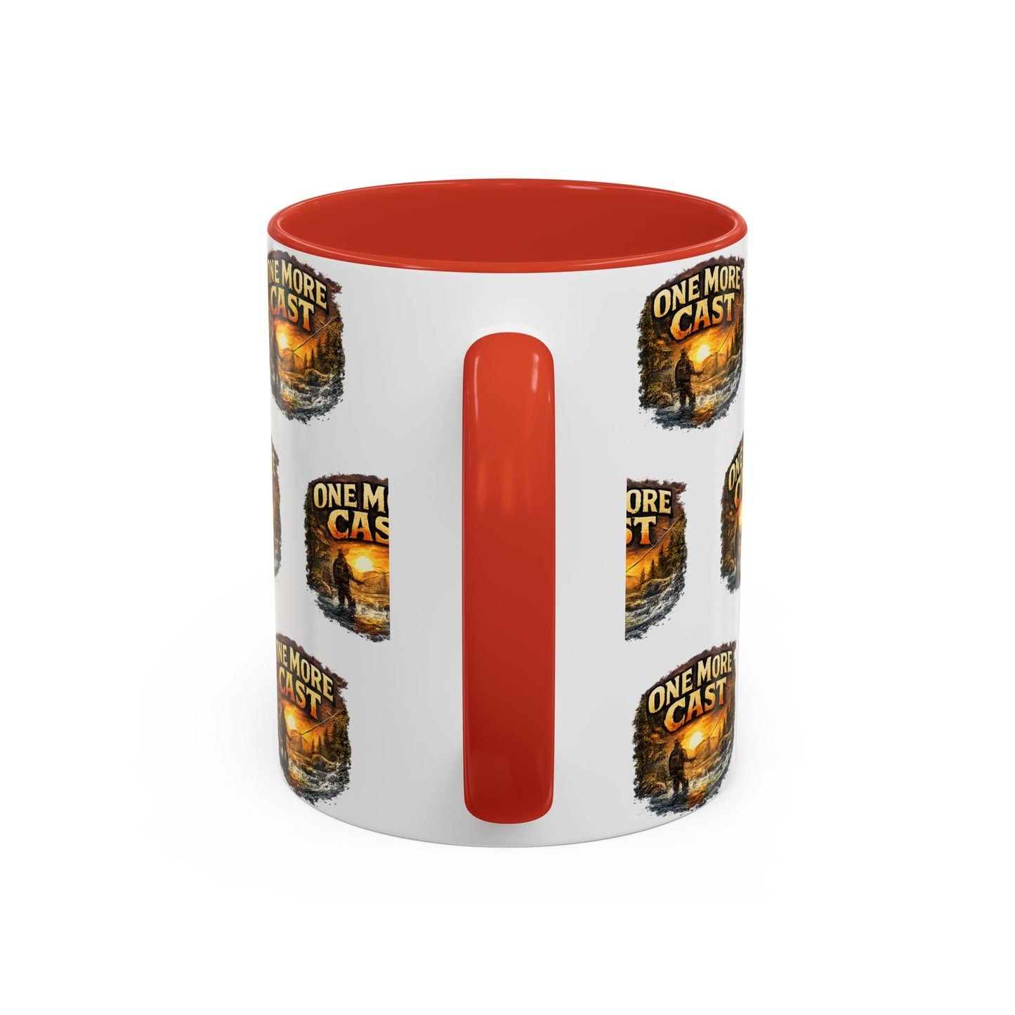 One More Cast Fishing Coffee Mug â€” Accent 11oz - SJM Print Store