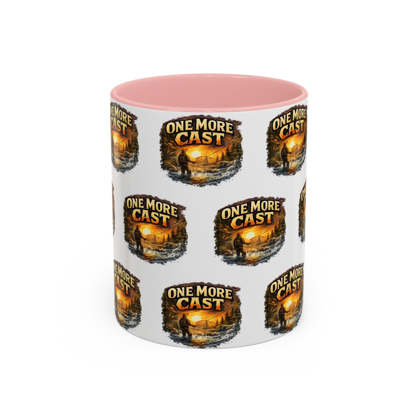 One More Cast Fishing Coffee Mug â€” Accent 11oz - SJM Print Store