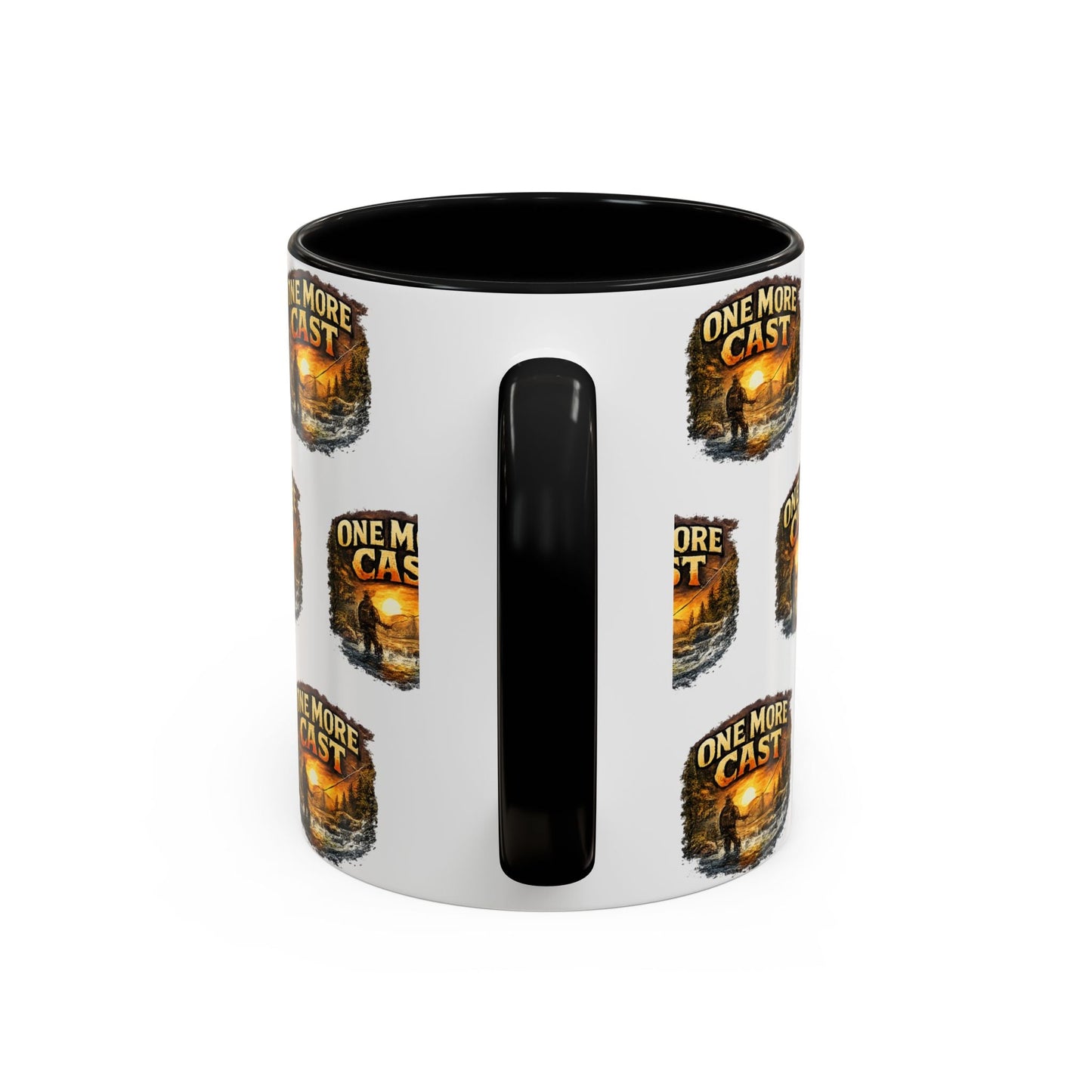 One More Cast Fishing Coffee Mug â€” Accent 11oz - SJM Print Store