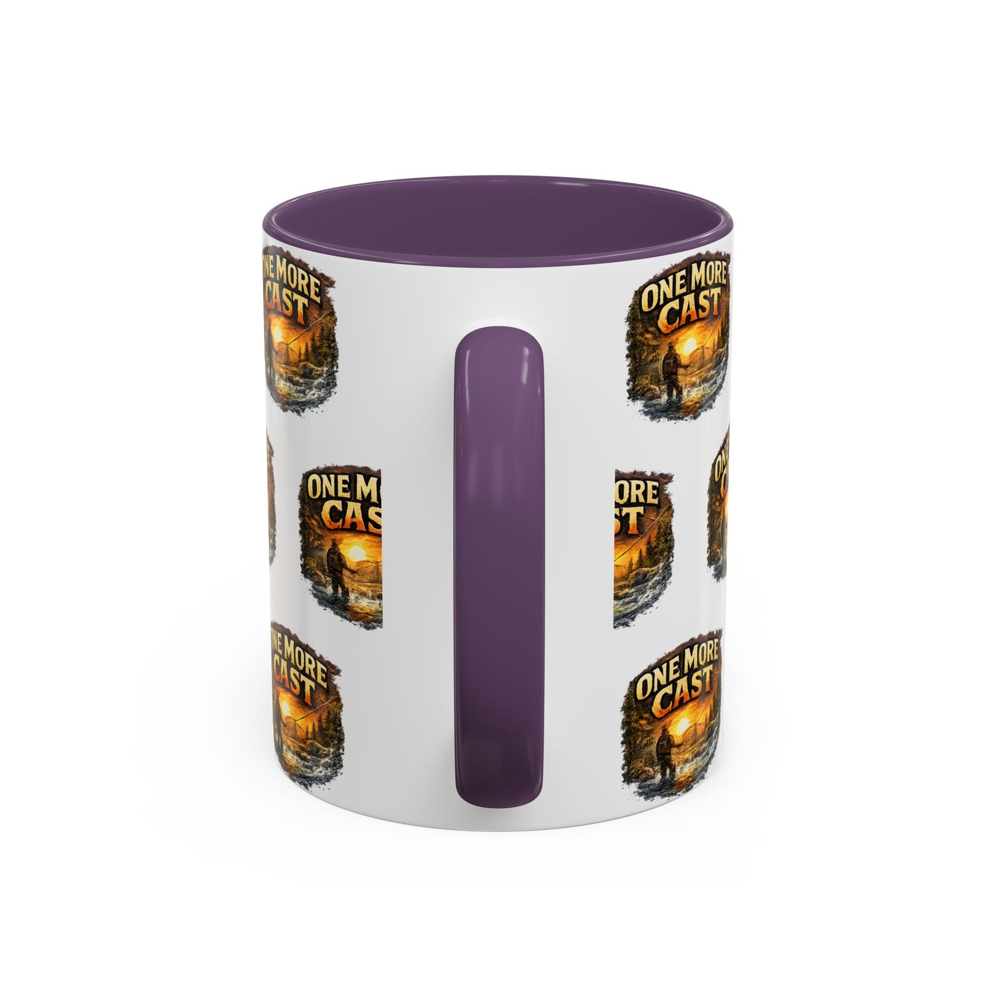 One More Cast Fishing Coffee Mug â€” Accent 11oz - SJM Print Store