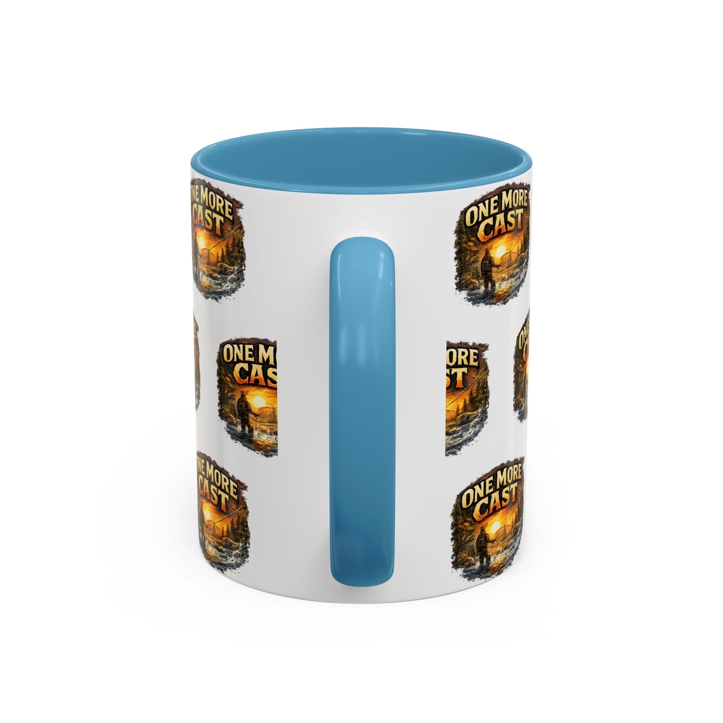 One More Cast Fishing Coffee Mug â€” Accent 11oz - SJM Print Store