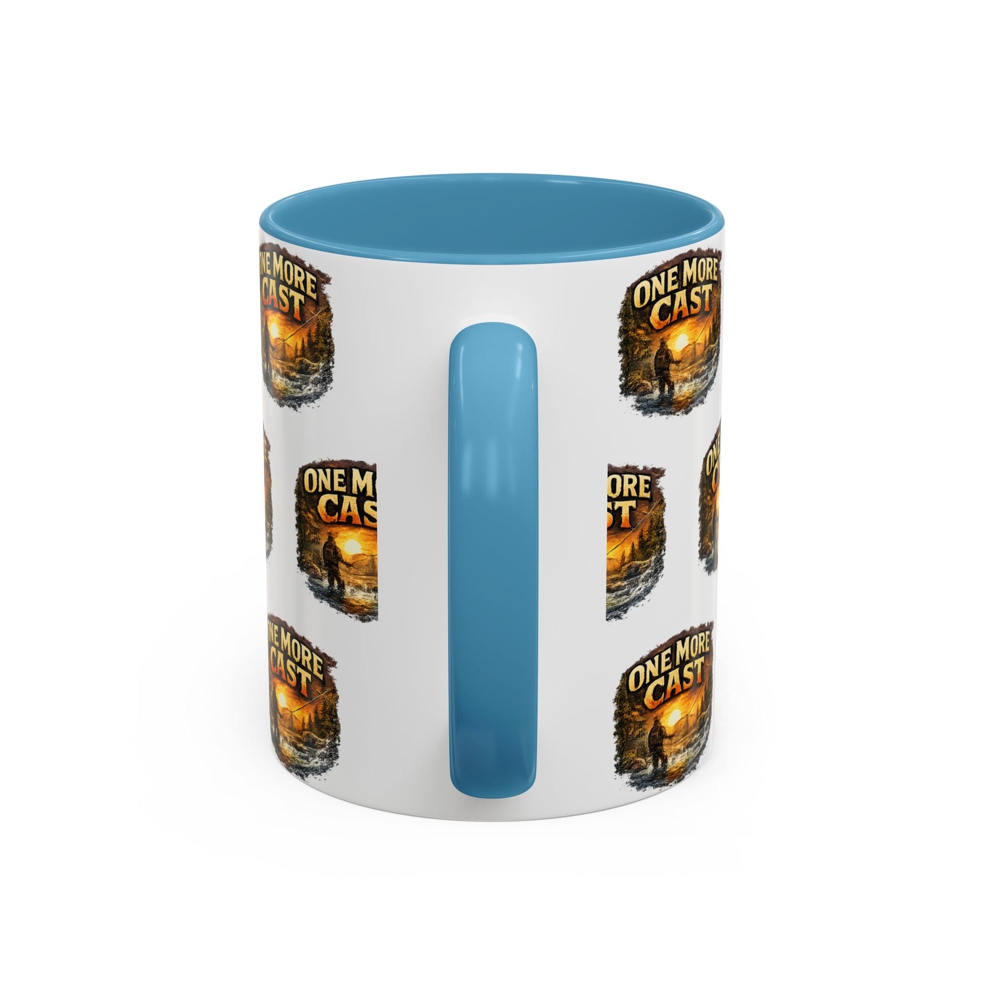 One More Cast Fishing Coffee Mug â€” Accent 11oz - SJM Print Store