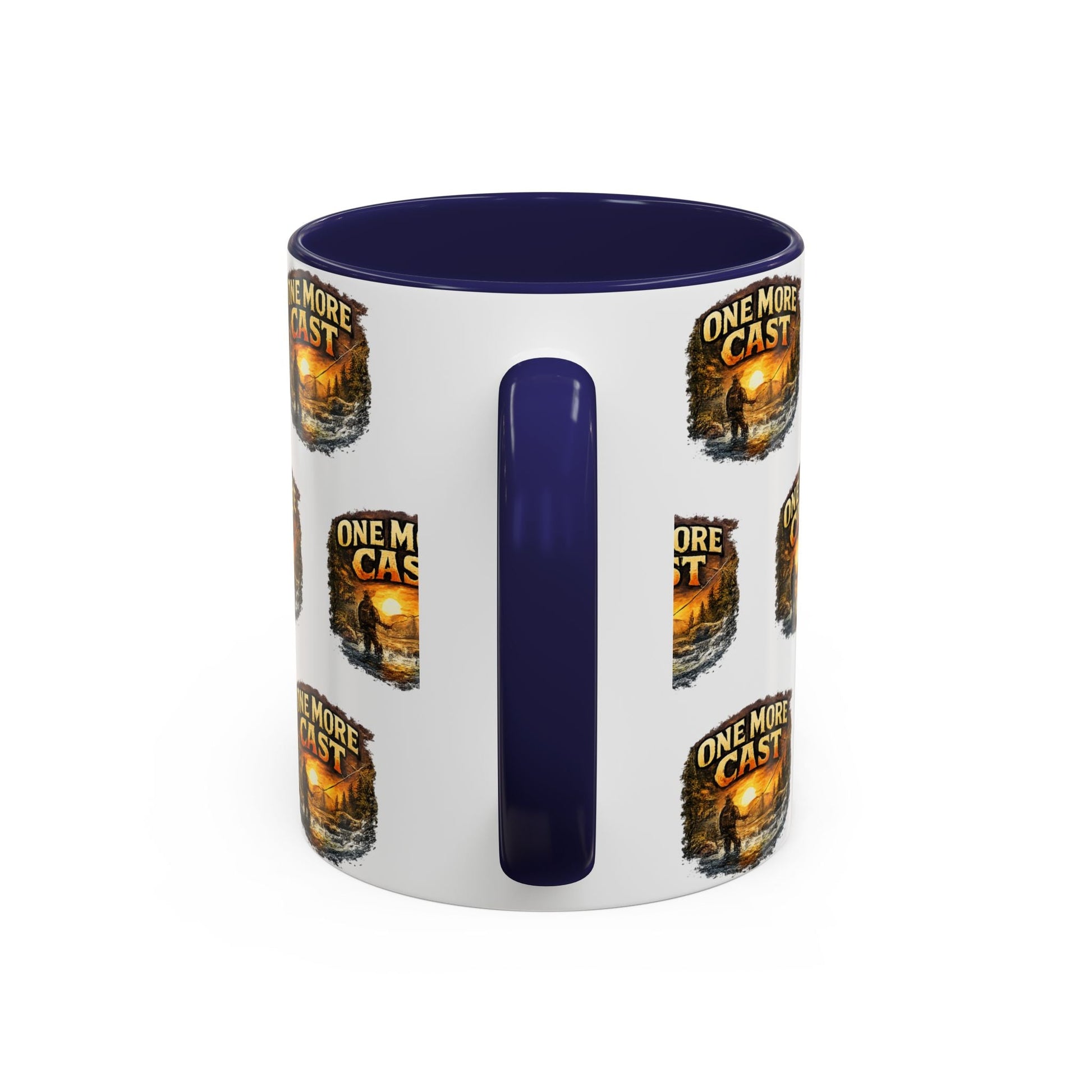 One More Cast Fishing Coffee Mug â€” Accent 11oz - SJM Print Store