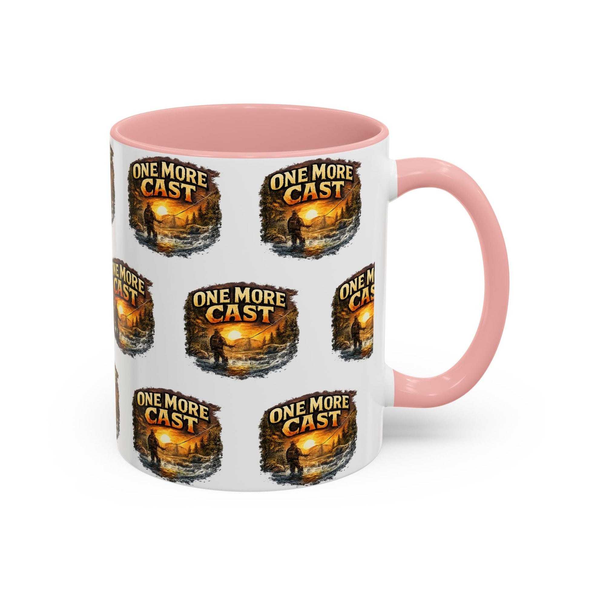 One More Cast Fishing Coffee Mug â€” Accent 11oz - SJM Print Store