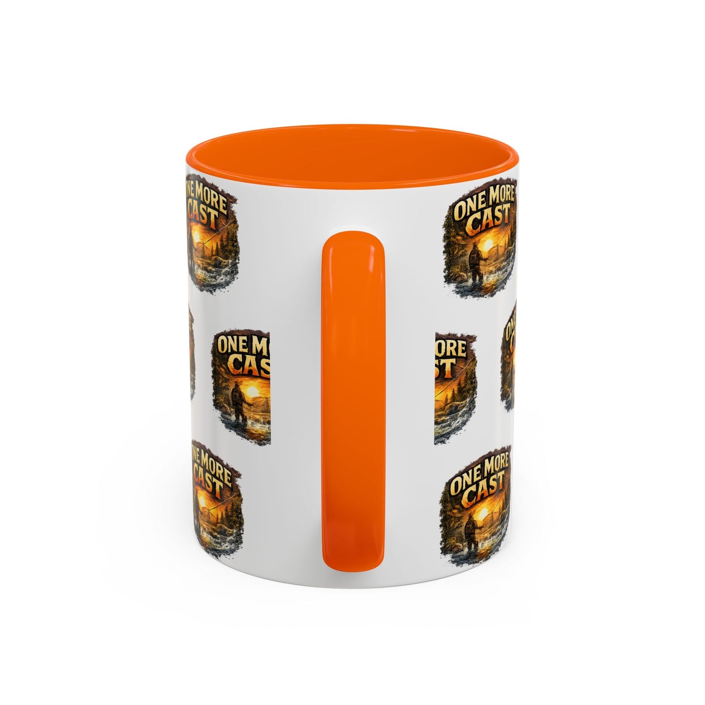 One More Cast Fishing Coffee Mug â€” Accent 11oz - SJM Print Store
