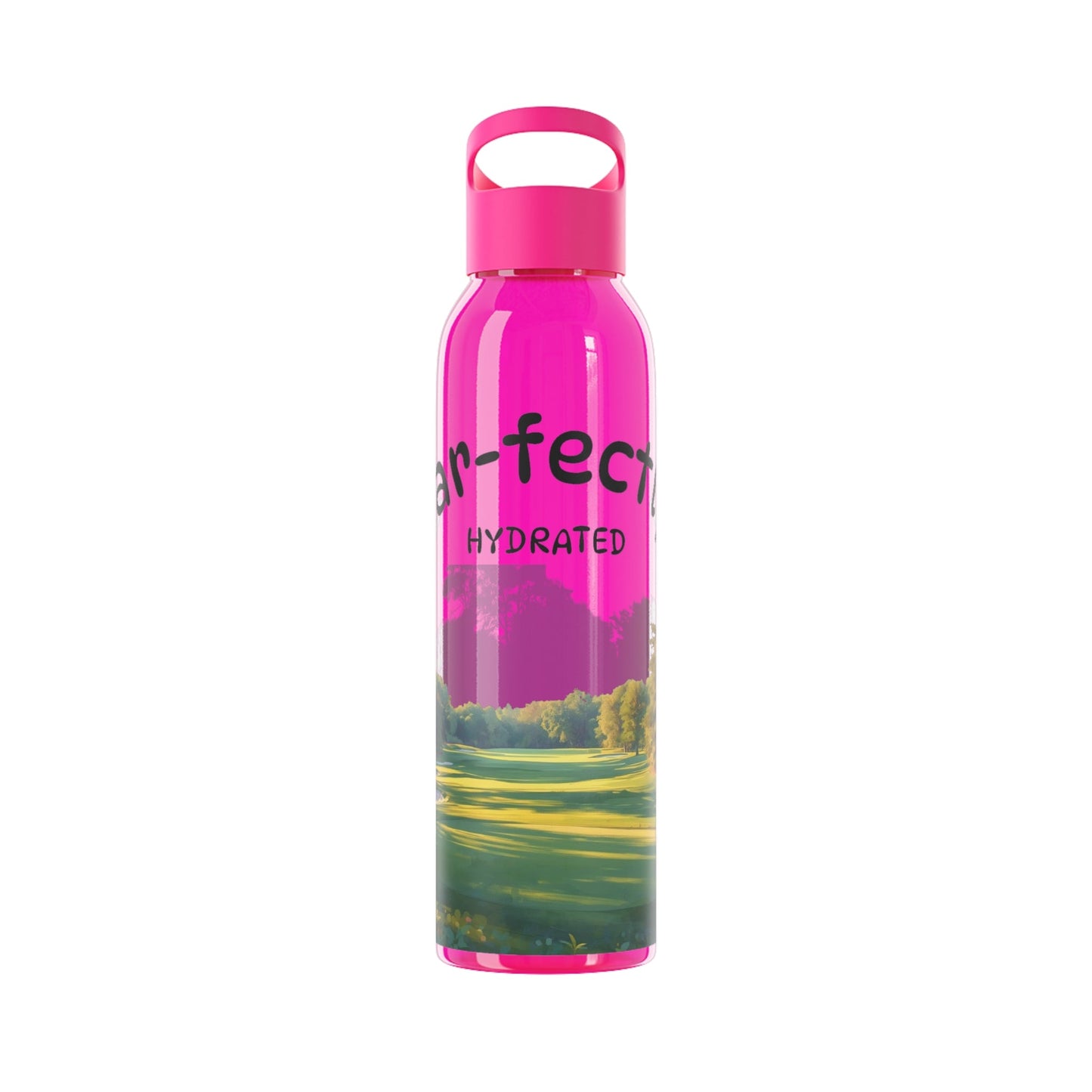 Par - fectly Hydrate Golf Water Bottle â€” Golf Scene Design in a range of colours - SJM Print Store