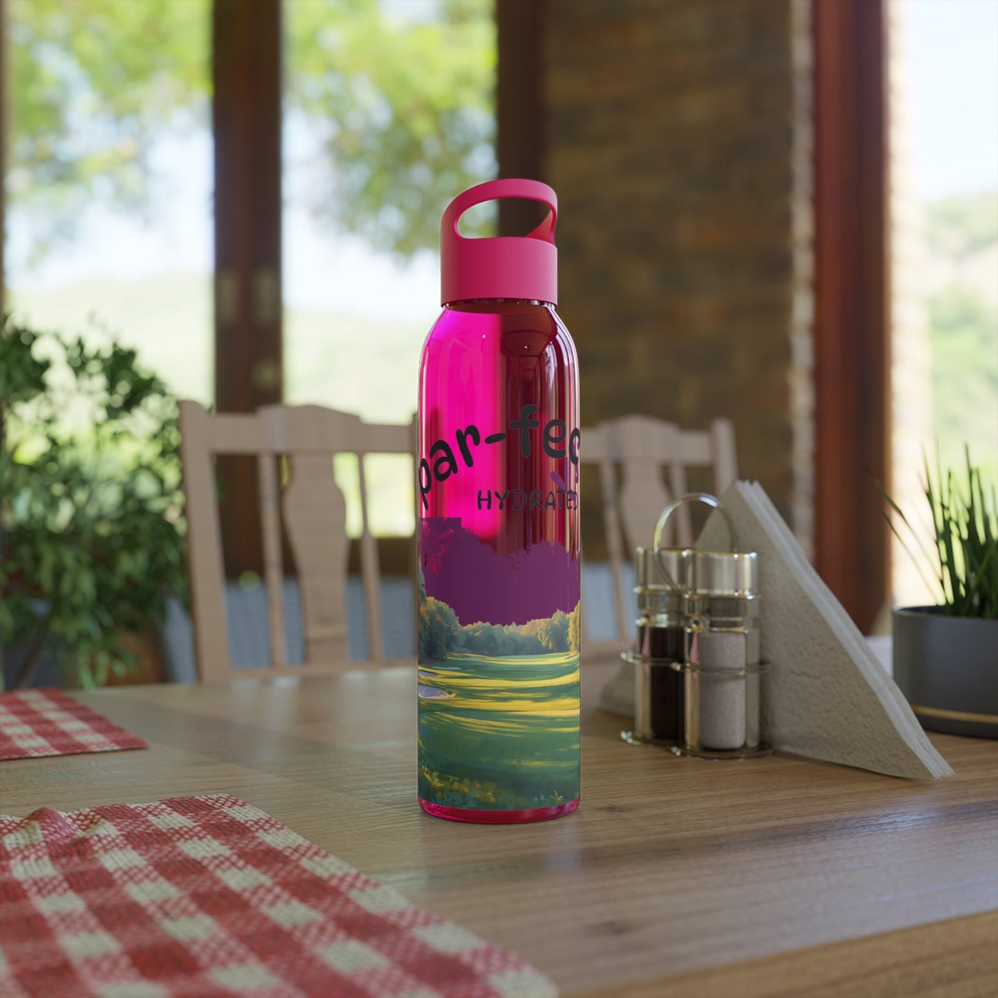Par - fectly Hydrate Golf Water Bottle â€” Golf Scene Design in a range of colours - SJM Print Store