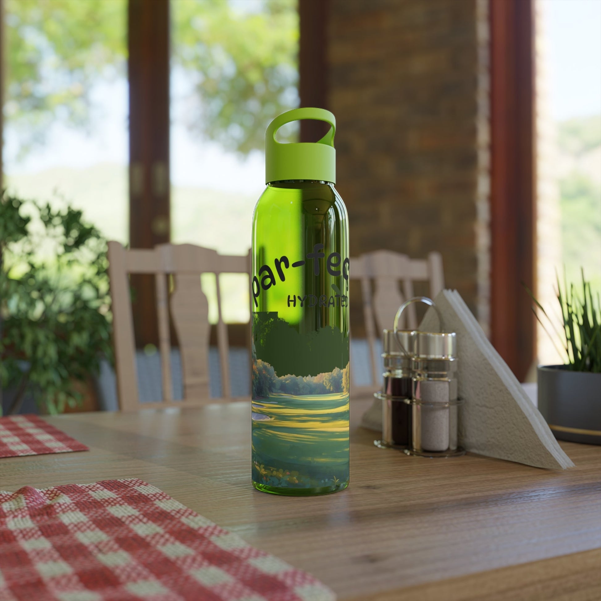Par - fectly Hydrate Golf Water Bottle â€” Golf Scene Design in a range of colours - SJM Print Store