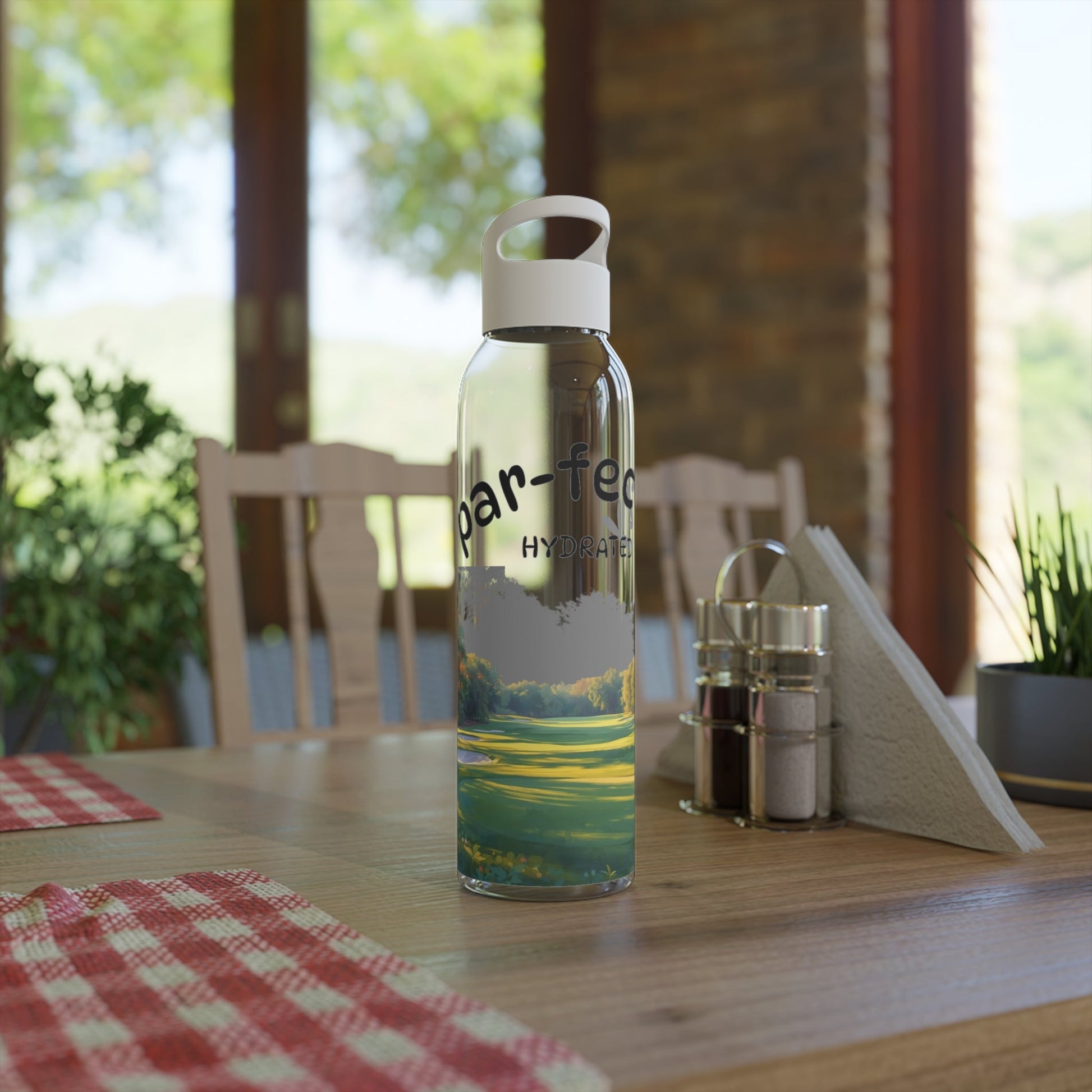 Par - fectly Hydrate Golf Water Bottle â€” Golf Scene Design in a range of colours - SJM Print Store
