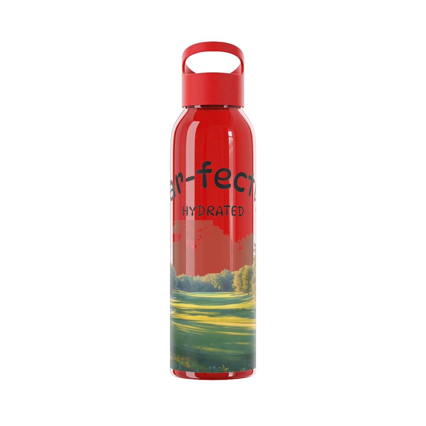 Par - fectly Hydrate Golf Water Bottle â€” Golf Scene Design in a range of colours - SJM Print Store