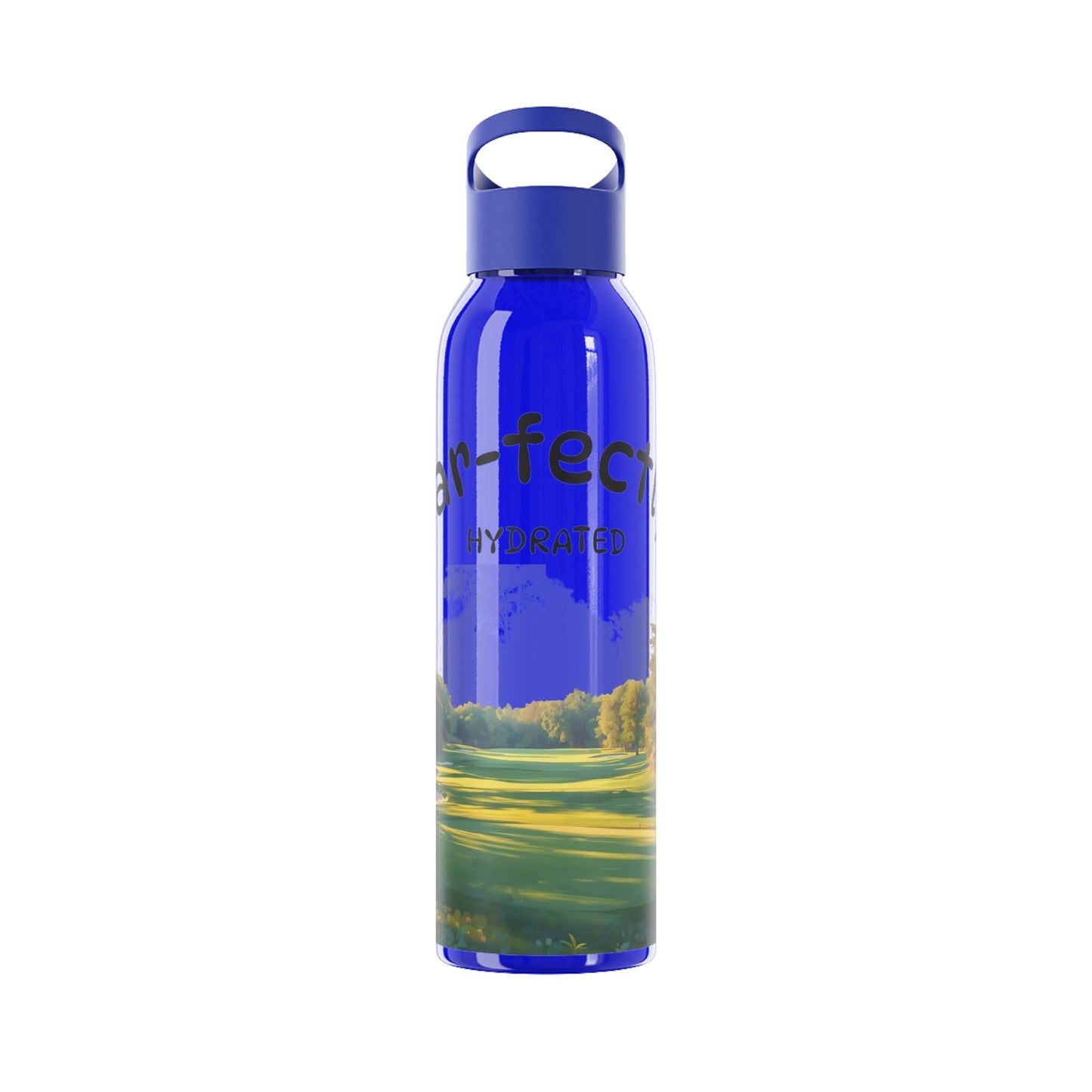 Par - fectly Hydrate Golf Water Bottle â€” Golf Scene Design in a range of colours - SJM Print Store