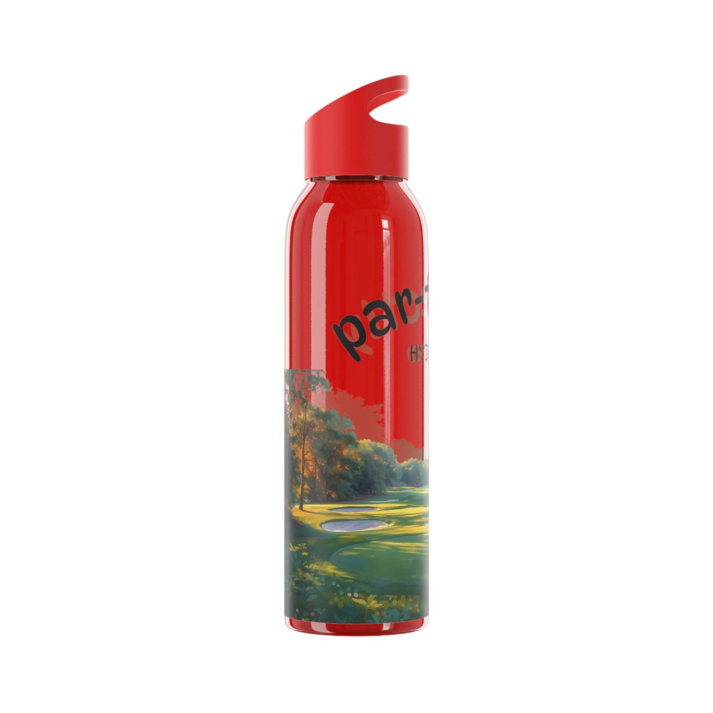 Par - fectly Hydrate Golf Water Bottle â€” Golf Scene Design in a range of colours - SJM Print Store