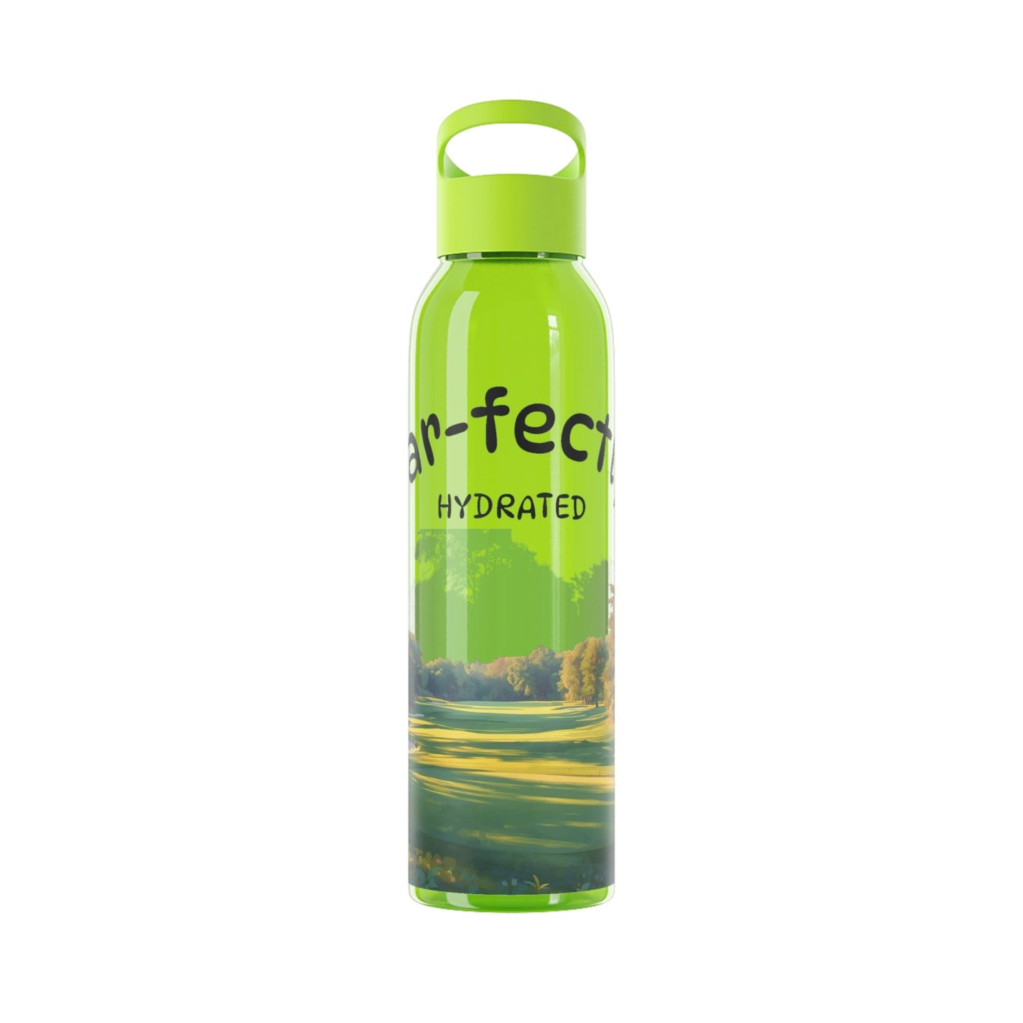 Par - fectly Hydrate Golf Water Bottle â€” Golf Scene Design in a range of colours - SJM Print Store