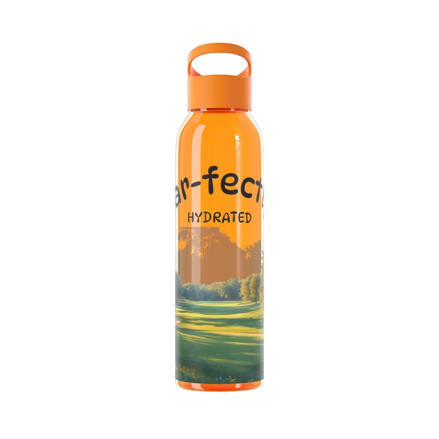 Par - fectly Hydrate Golf Water Bottle â€” Golf Scene Design in a range of colours - SJM Print Store