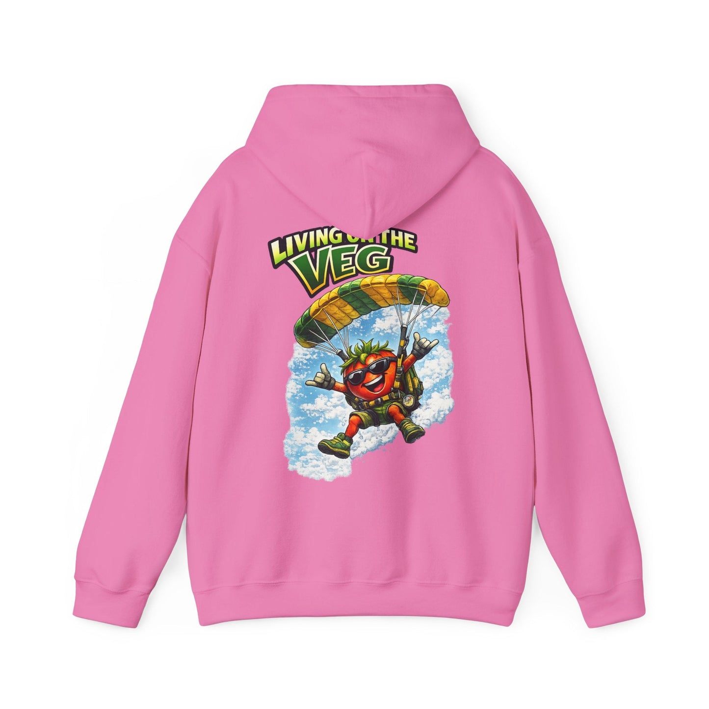 Parachuting Tomato Hoodie - SJM Print Store