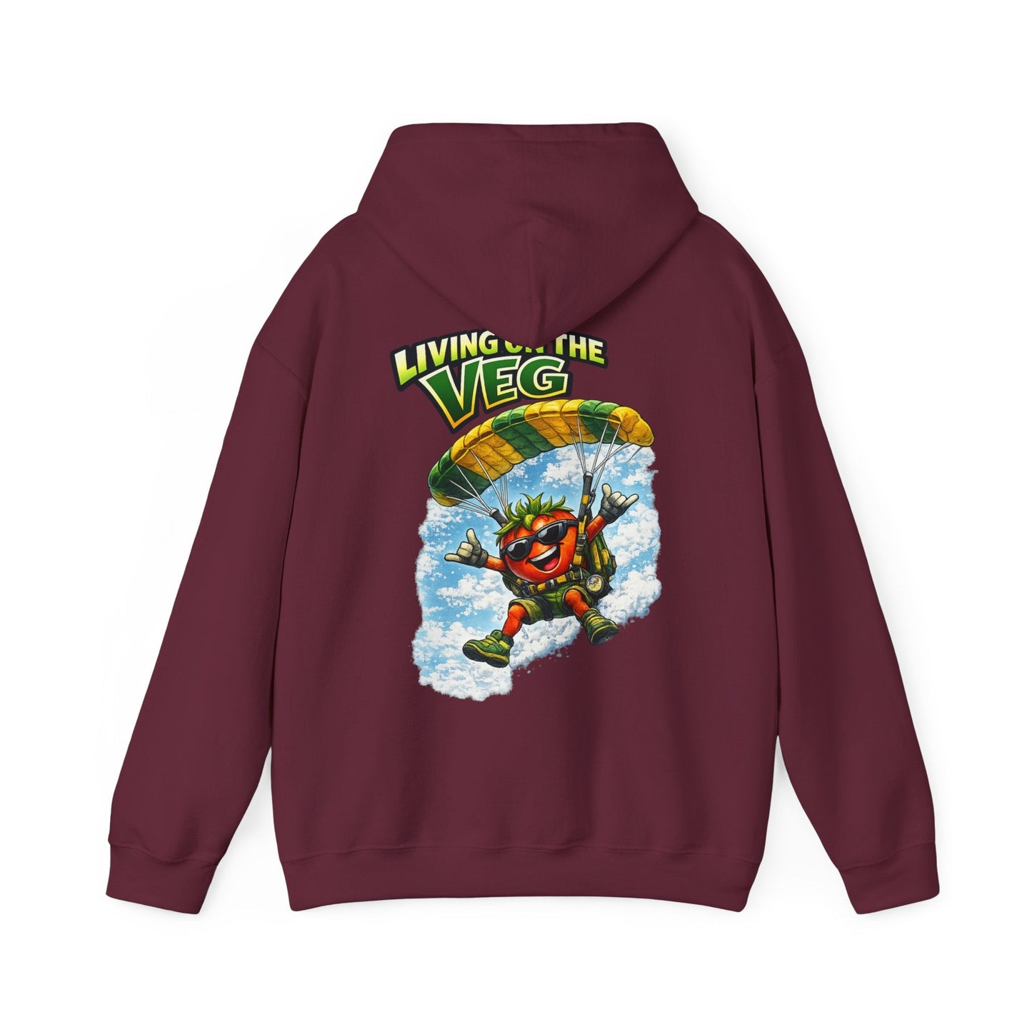Parachuting Tomato Hoodie - SJM Print Store