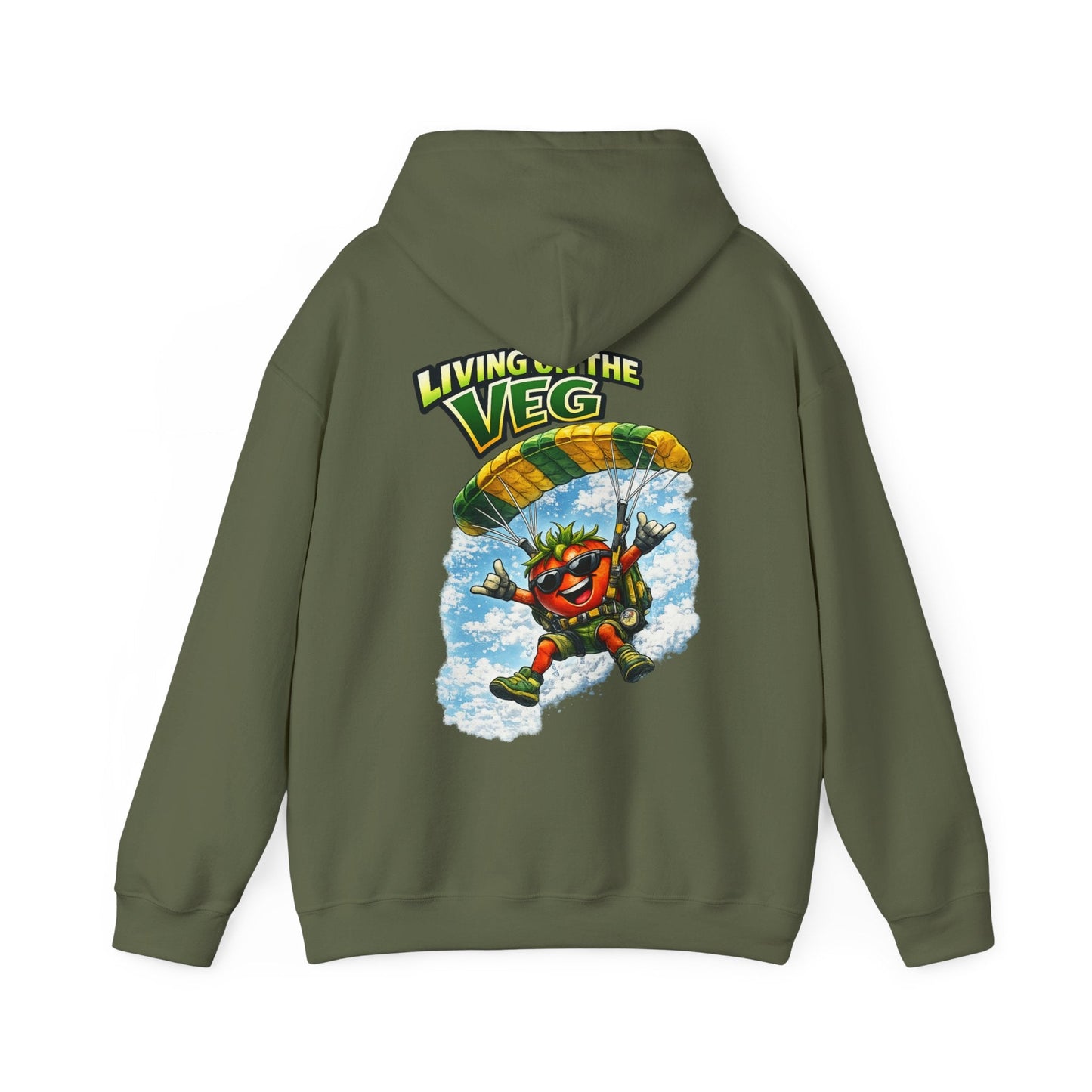 Parachuting Tomato Hoodie - SJM Print Store