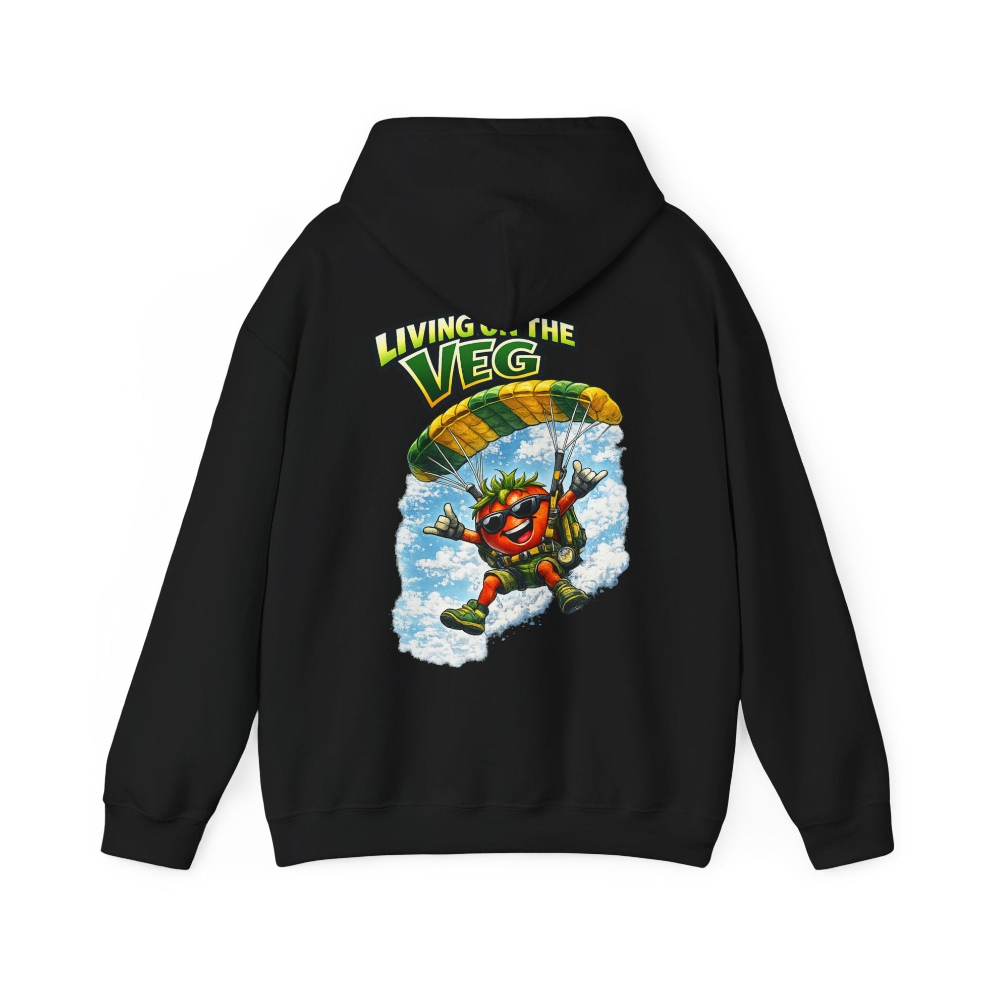 Parachuting Tomato Hoodie - SJM Print Store