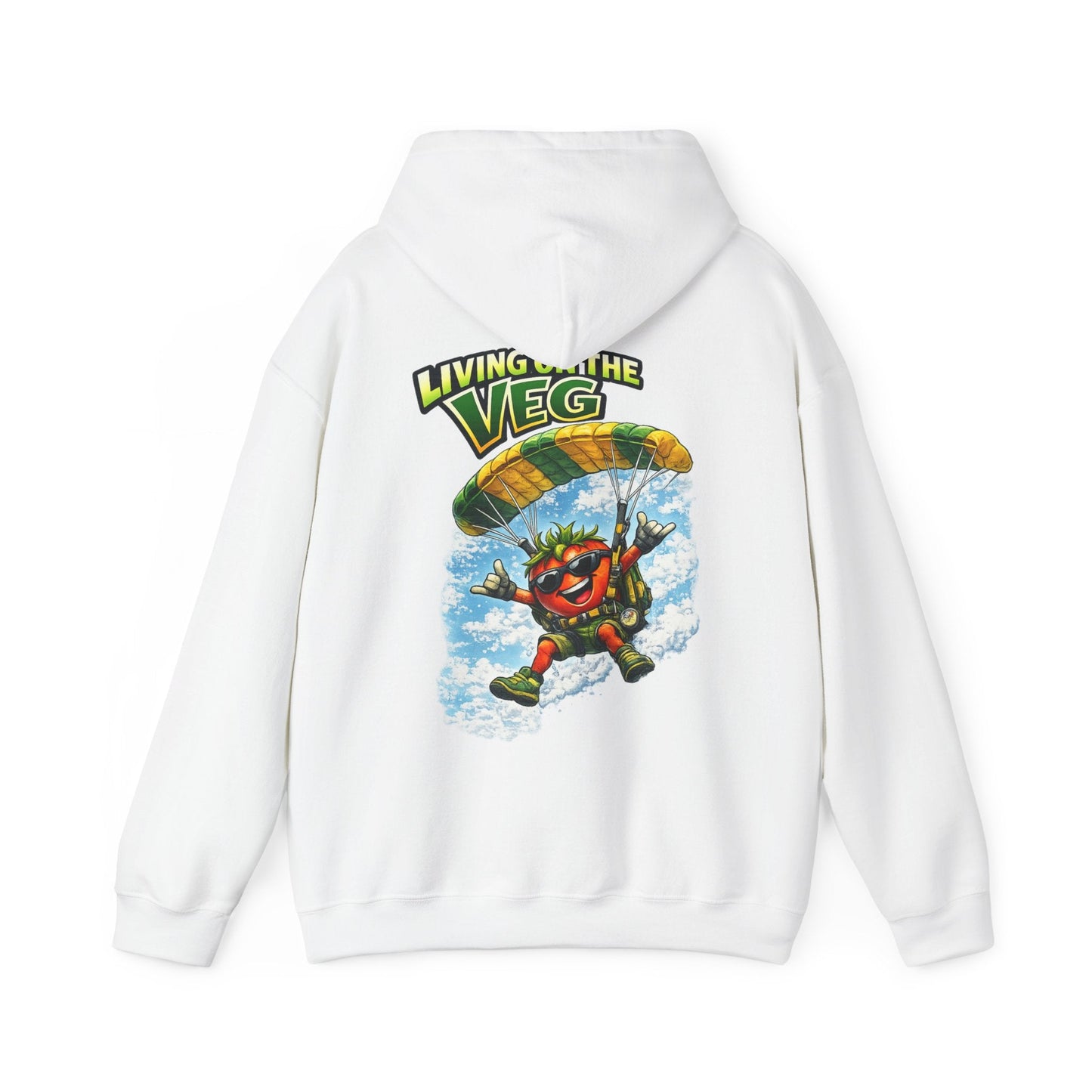 Parachuting Tomato Hoodie - SJM Print Store