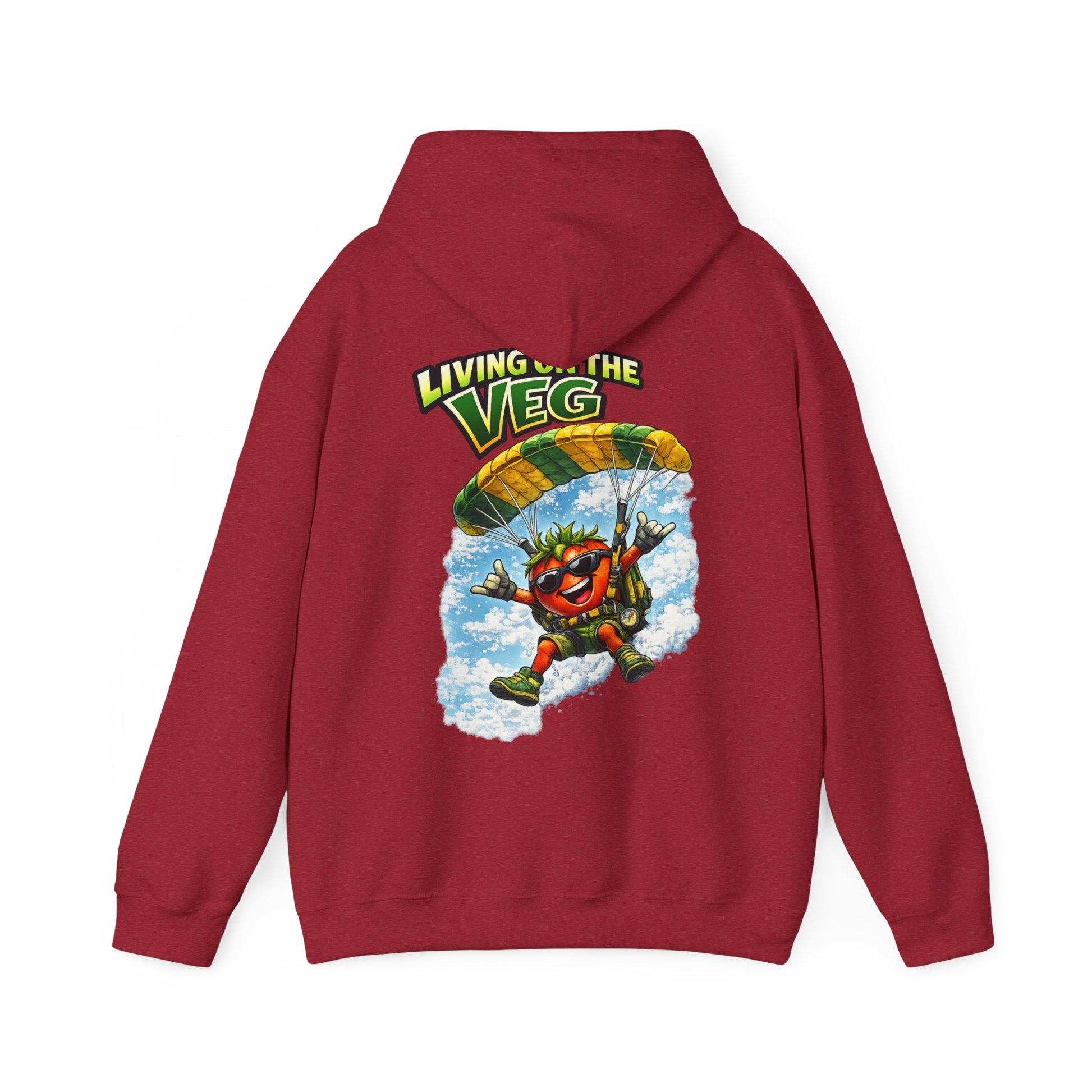 Parachuting Tomato Hoodie - SJM Print Store