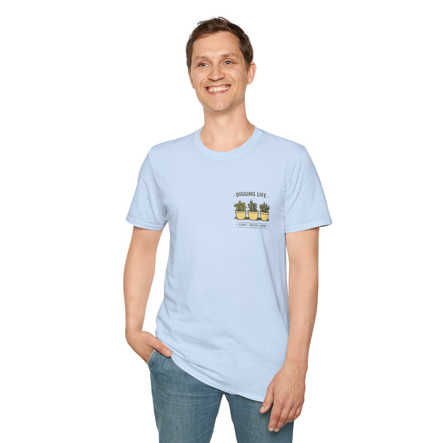Plant Lover Digging Life Graphic T‑Shirt - SJM Print Store