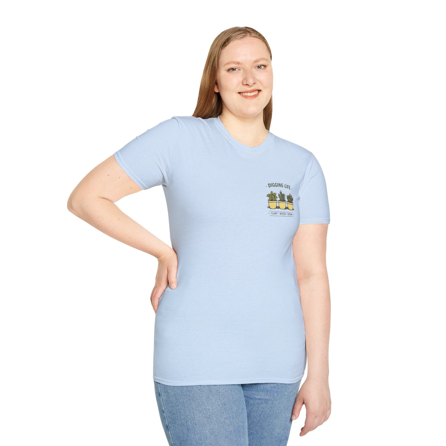 Plant Lover Digging Life Graphic T‑Shirt - SJM Print Store