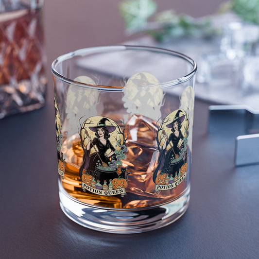 Potion Queen Witch Rocks Glass - SJM Print Store