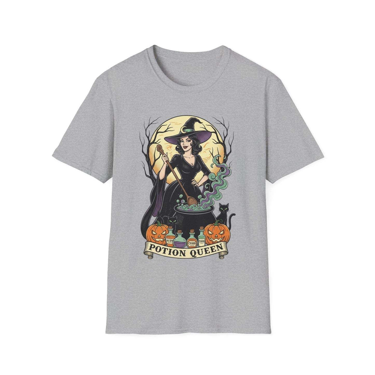 Potion Queen Witchy Halloween Graphic Tee - SJM Print Store
