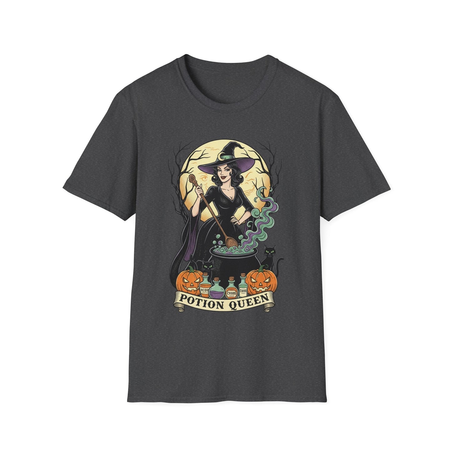 Potion Queen Witchy Halloween Graphic Tee - SJM Print Store