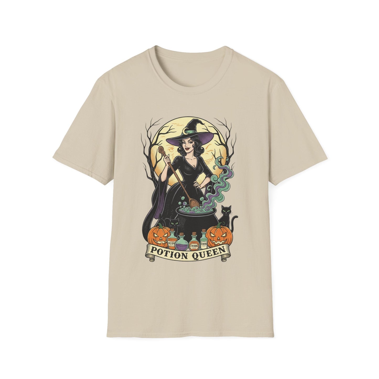 Potion Queen Witchy Halloween Graphic Tee - SJM Print Store