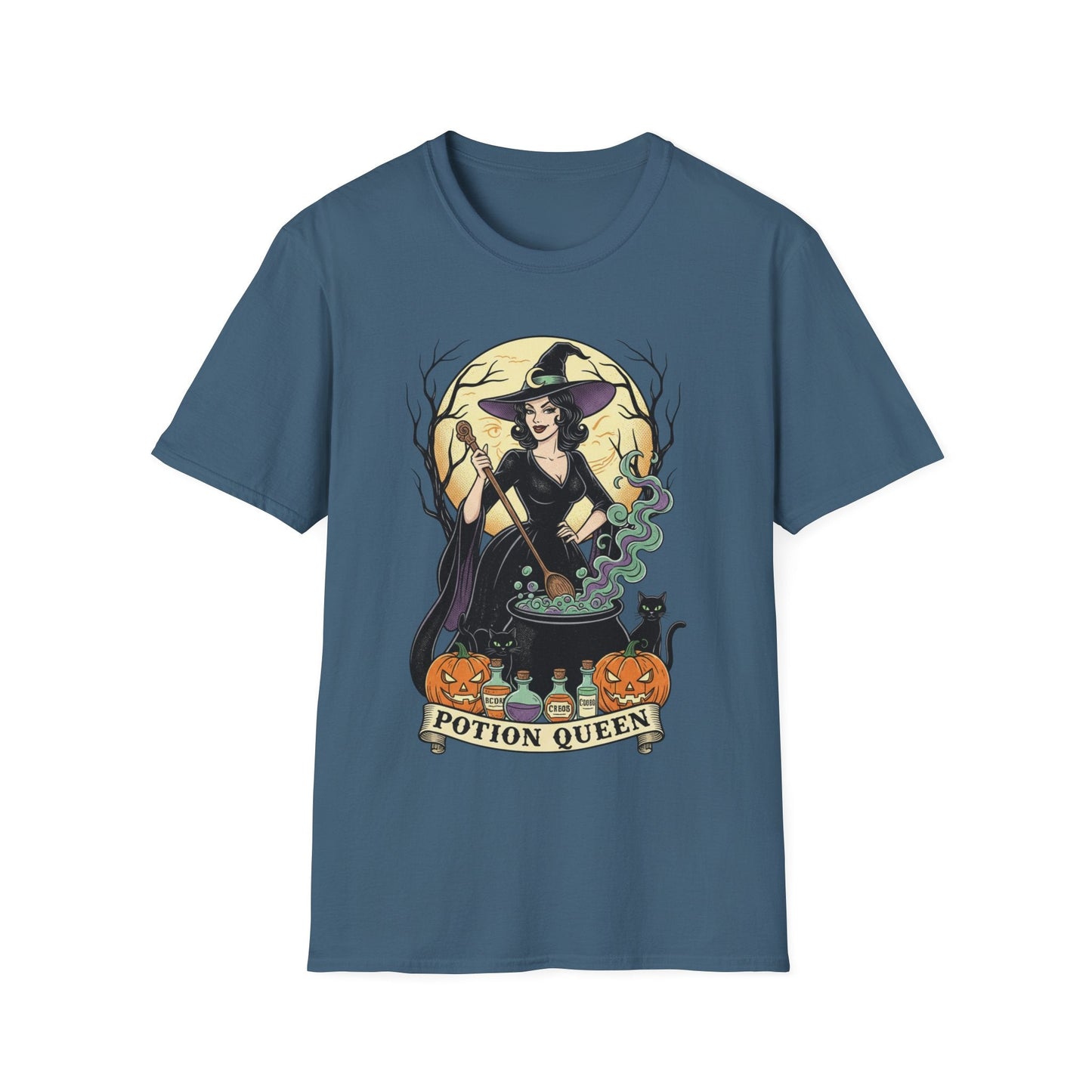 Potion Queen Witchy Halloween Graphic Tee - SJM Print Store