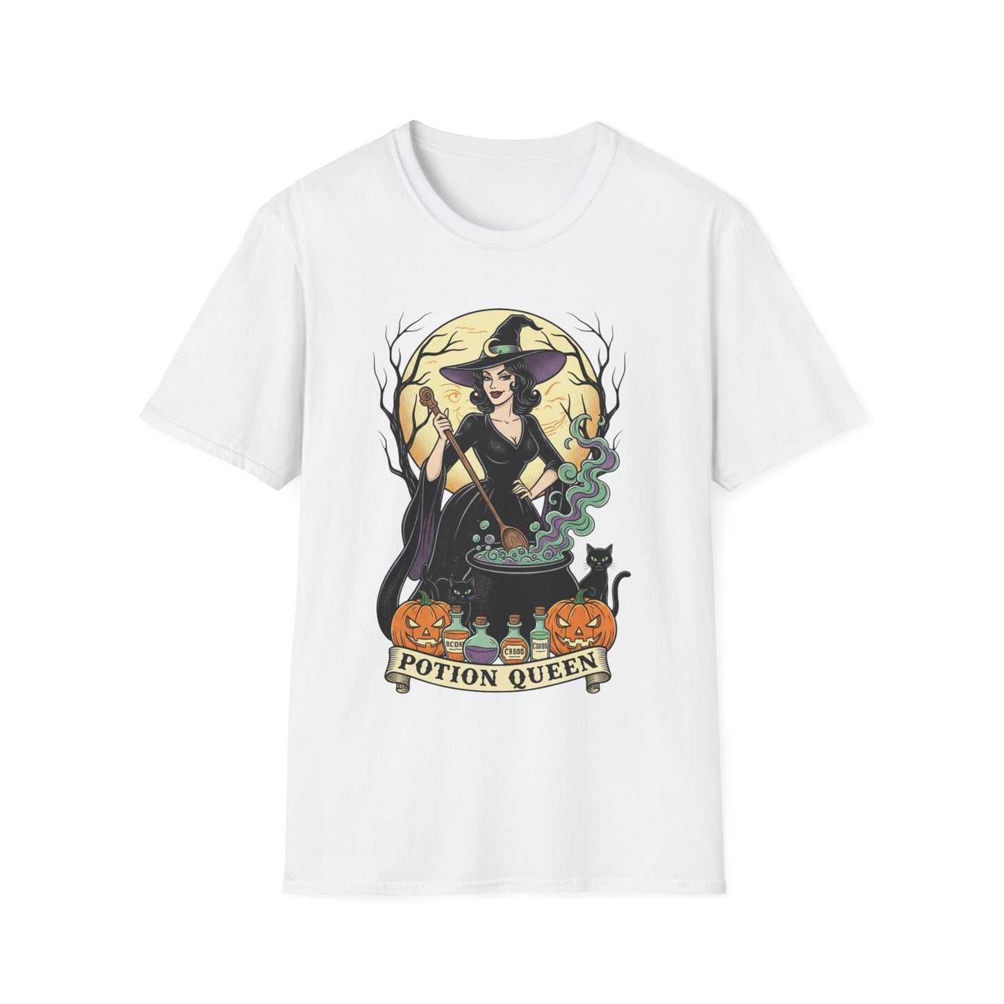 Potion Queen Witchy Halloween Graphic Tee - SJM Print Store