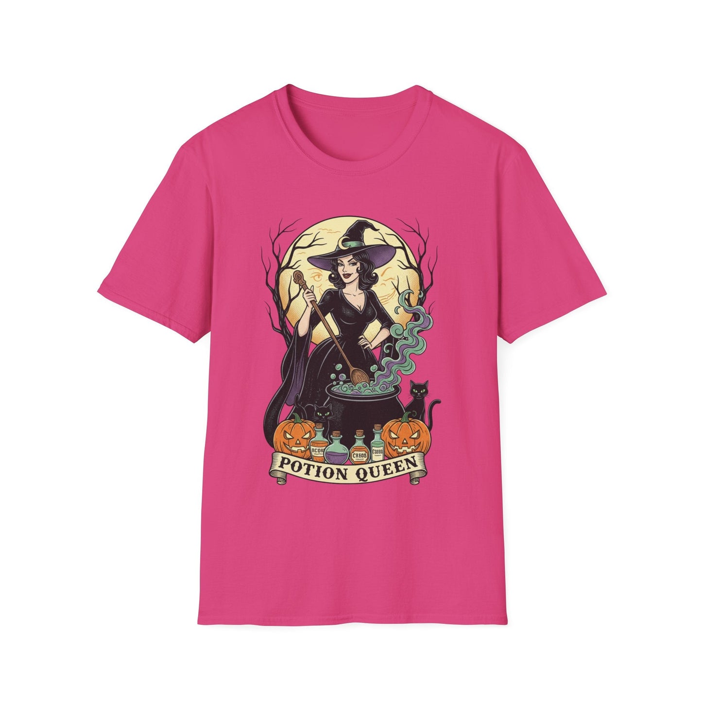 Potion Queen Witchy Halloween Graphic Tee - SJM Print Store