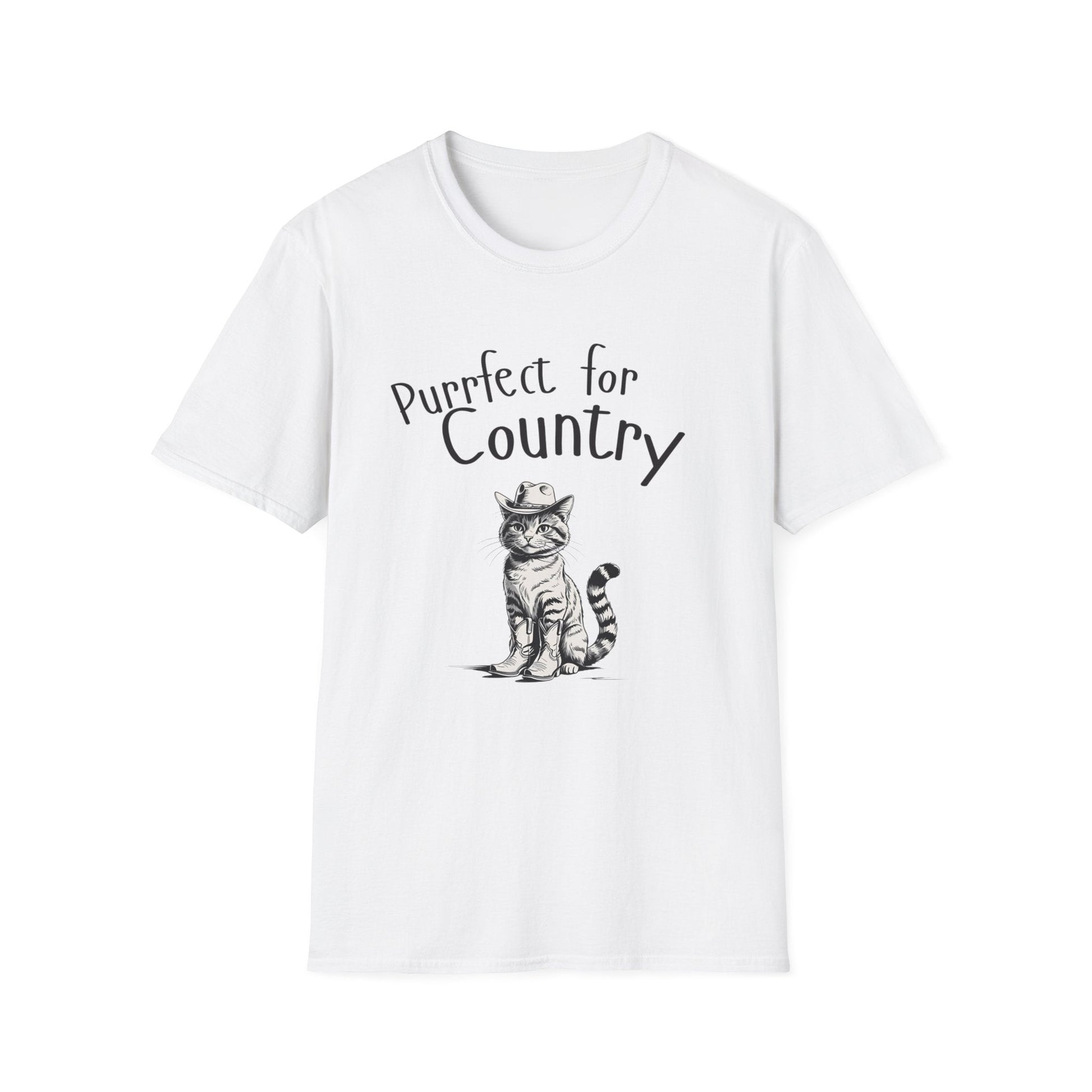 Purrfect for Country Cat Lover T-Shirt - SJM Print Store