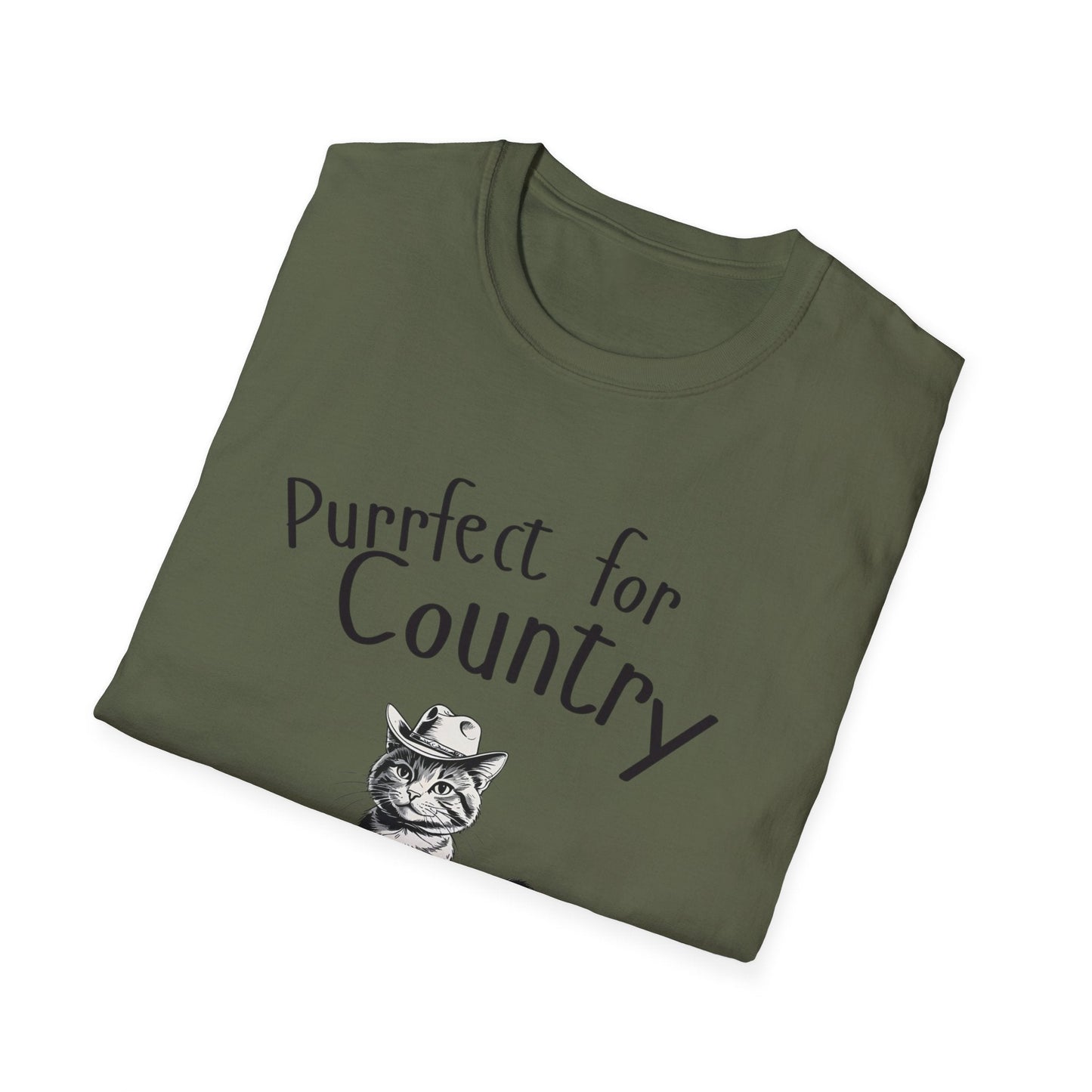 Purrfect for Country Cat Lover T-Shirt - SJM Print Store