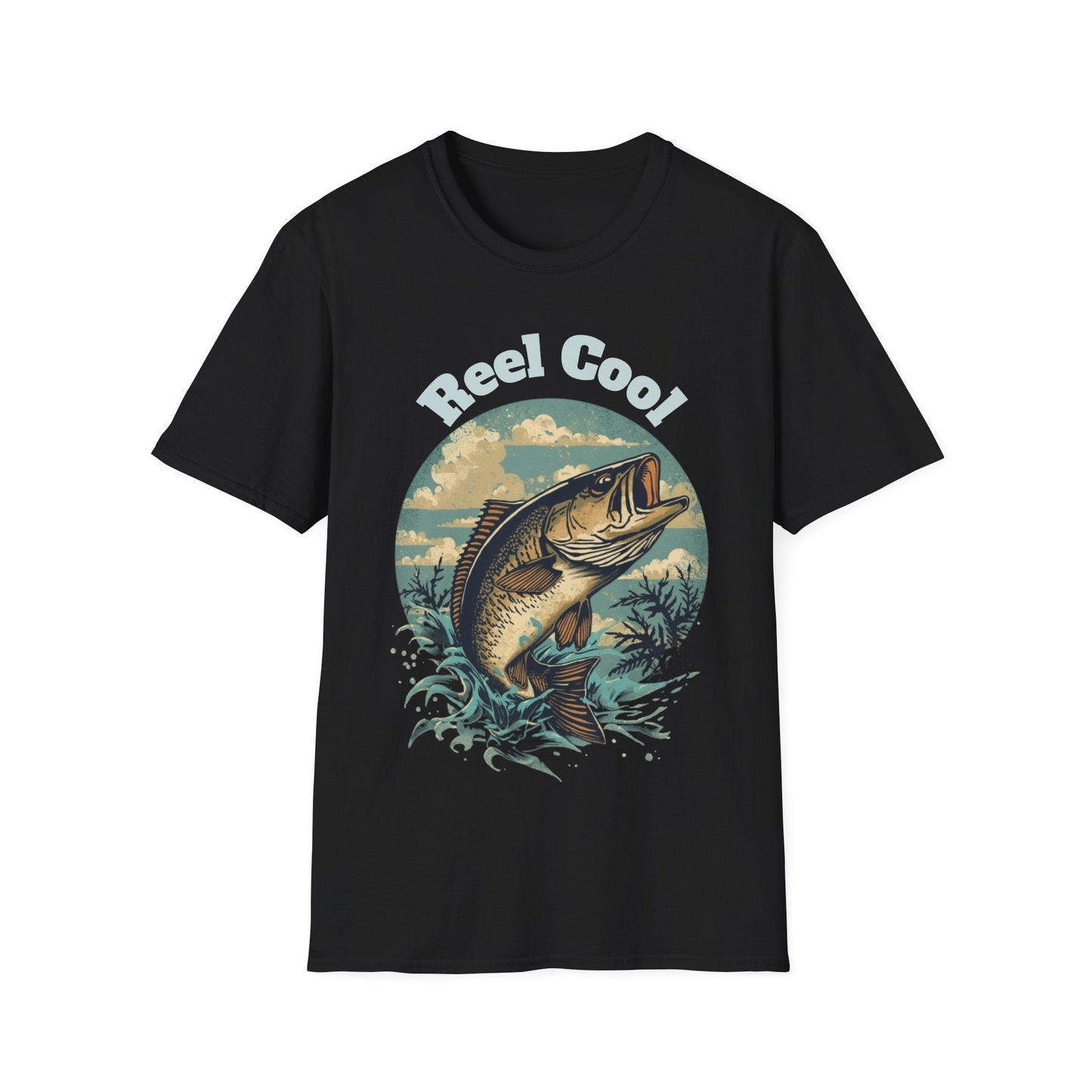 Reel Cool Fishing T-Shirt Vintage Fishing Tee for Anglers - SJM Print Store