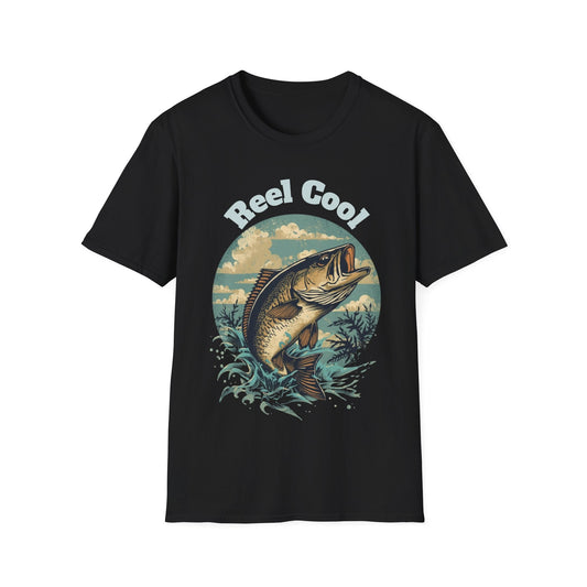 Reel Cool Fishing T-Shirt Vintage Fishing Tee for Anglers - SJM Print Store