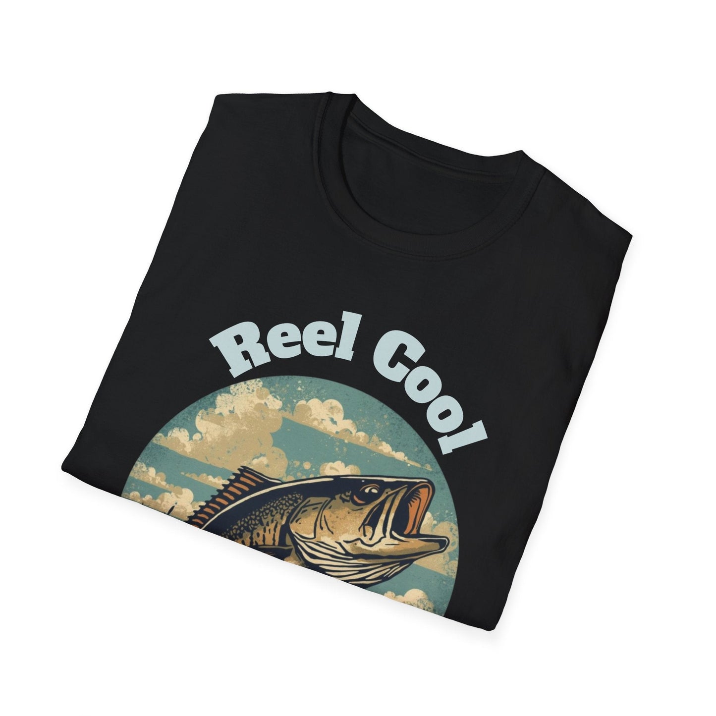 Reel Cool Fishing T-Shirt Vintage Fishing Tee for Anglers - SJM Print Store