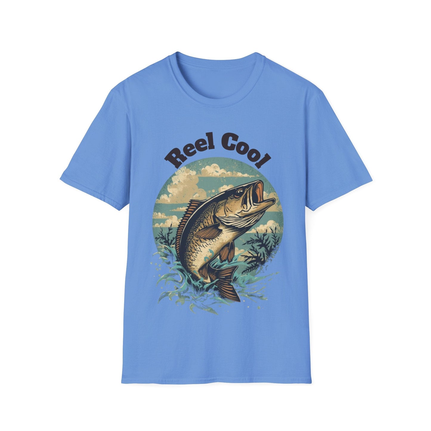 Reel Cool Fishing T-Shirt Vintage Fishing Tee for Anglers - SJM Print Store