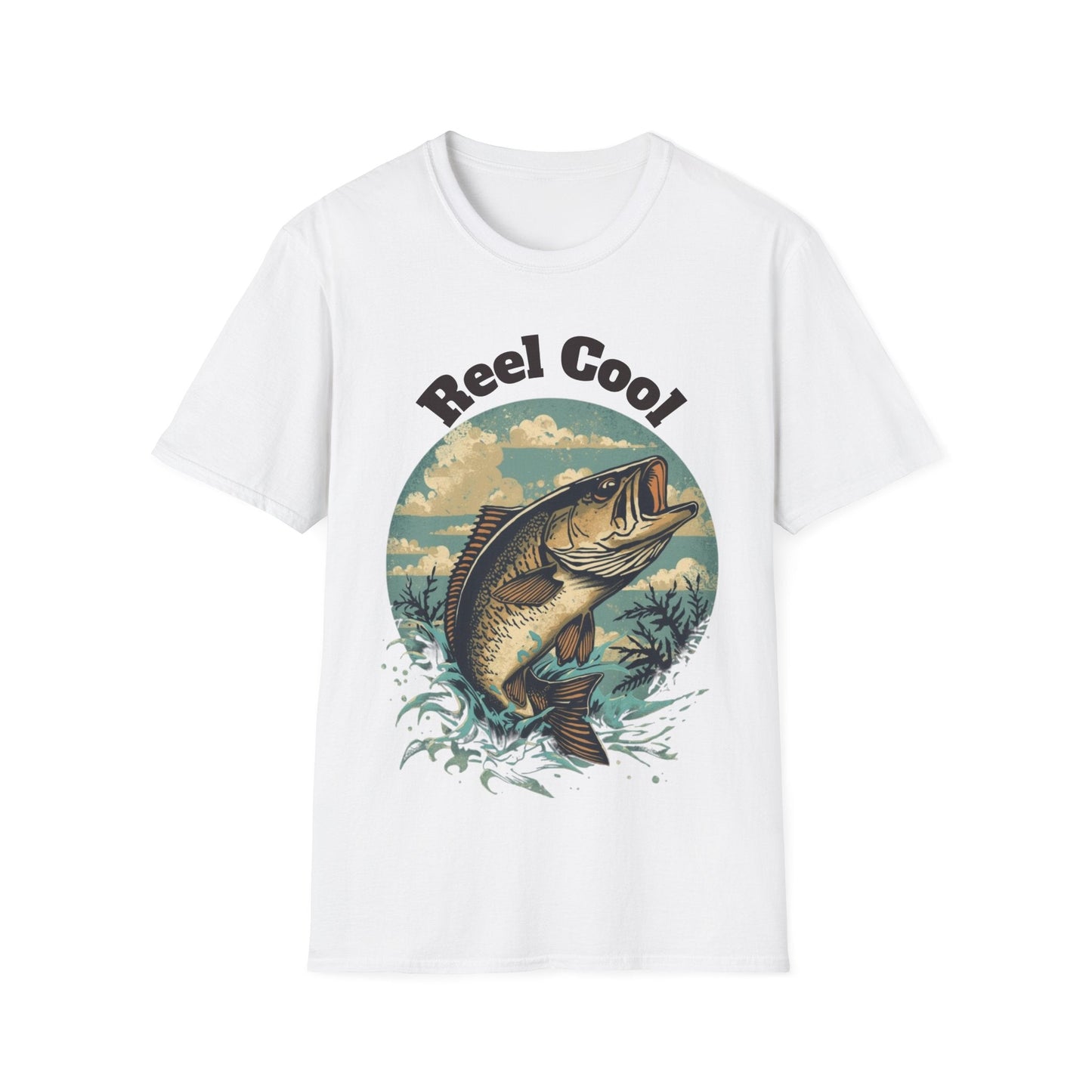 Reel Cool Fishing T-Shirt Vintage Fishing Tee for Anglers - SJM Print Store