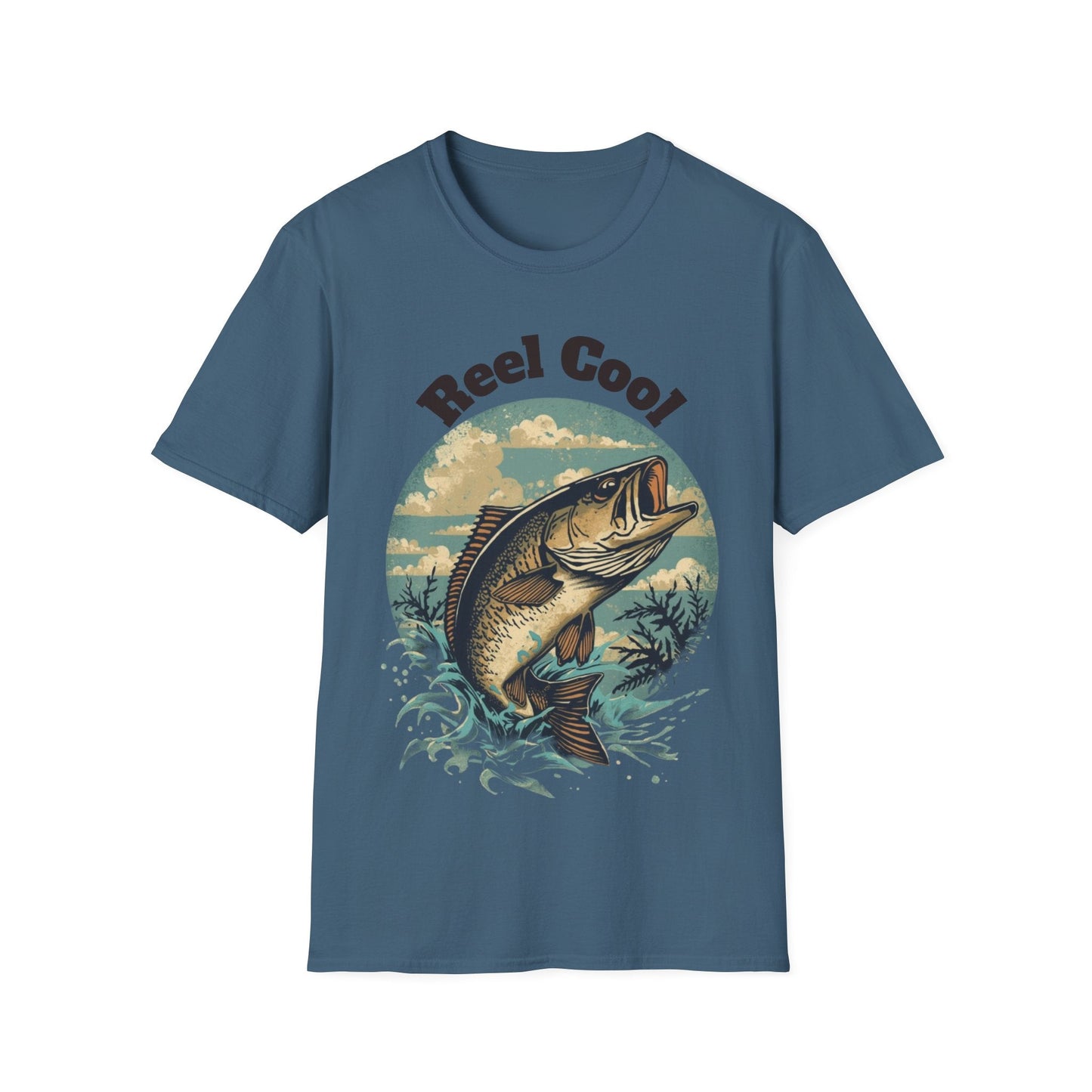 Reel Cool Fishing T-Shirt Vintage Fishing Tee for Anglers - SJM Print Store